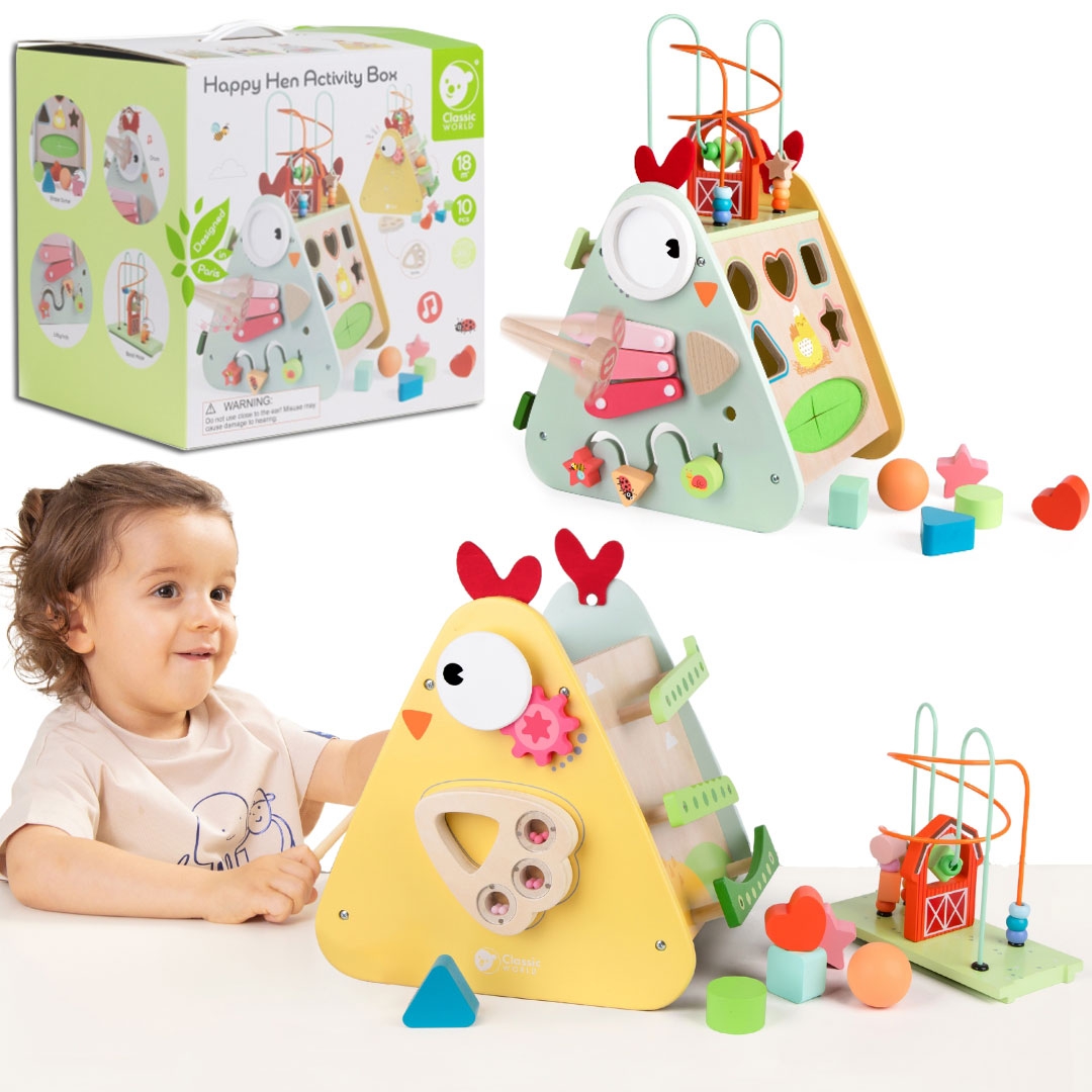 Kostka montessori 10w1 szczęśliwa farma xxl