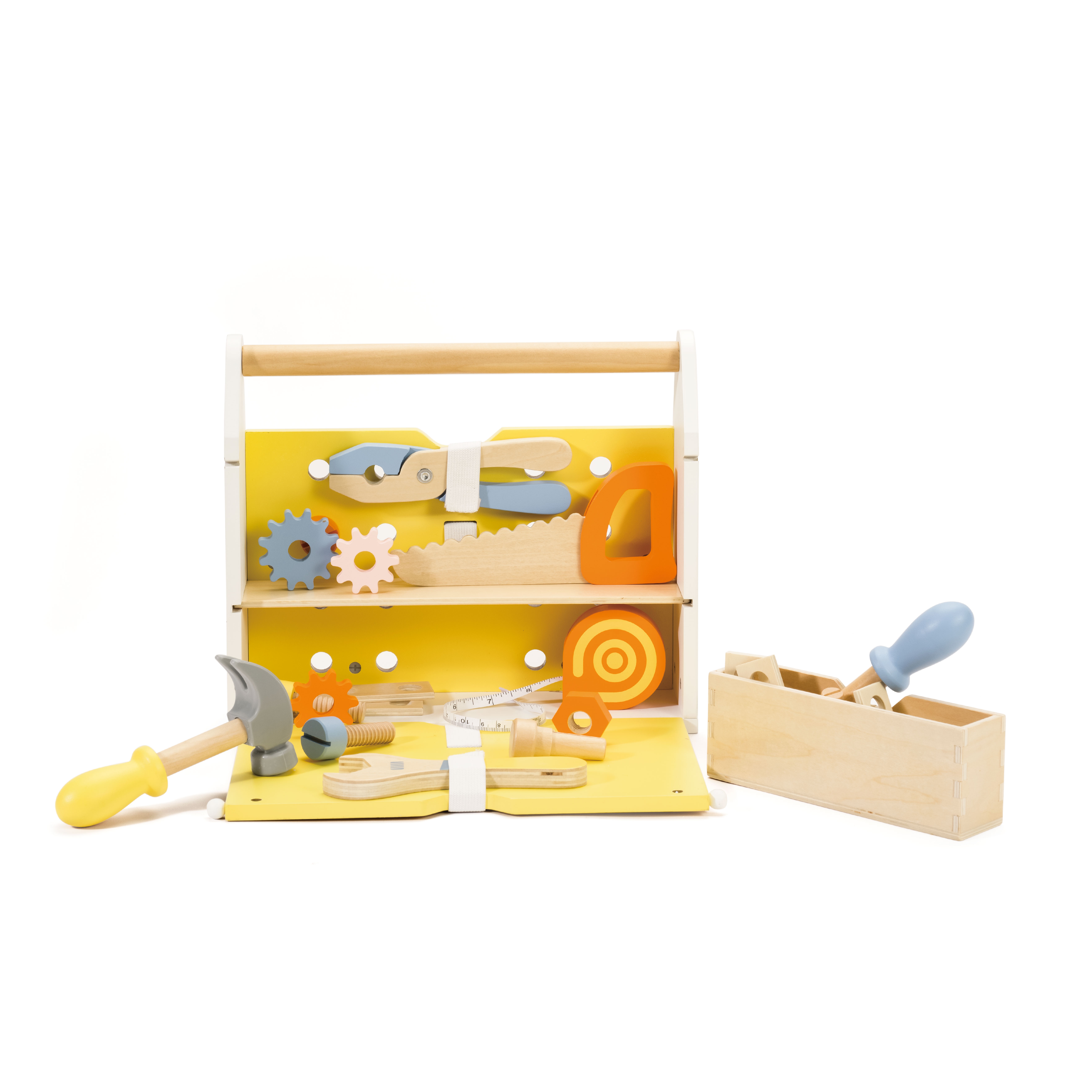 CLASSIC WORLD Wooden Tool Set Box 15 pcs.