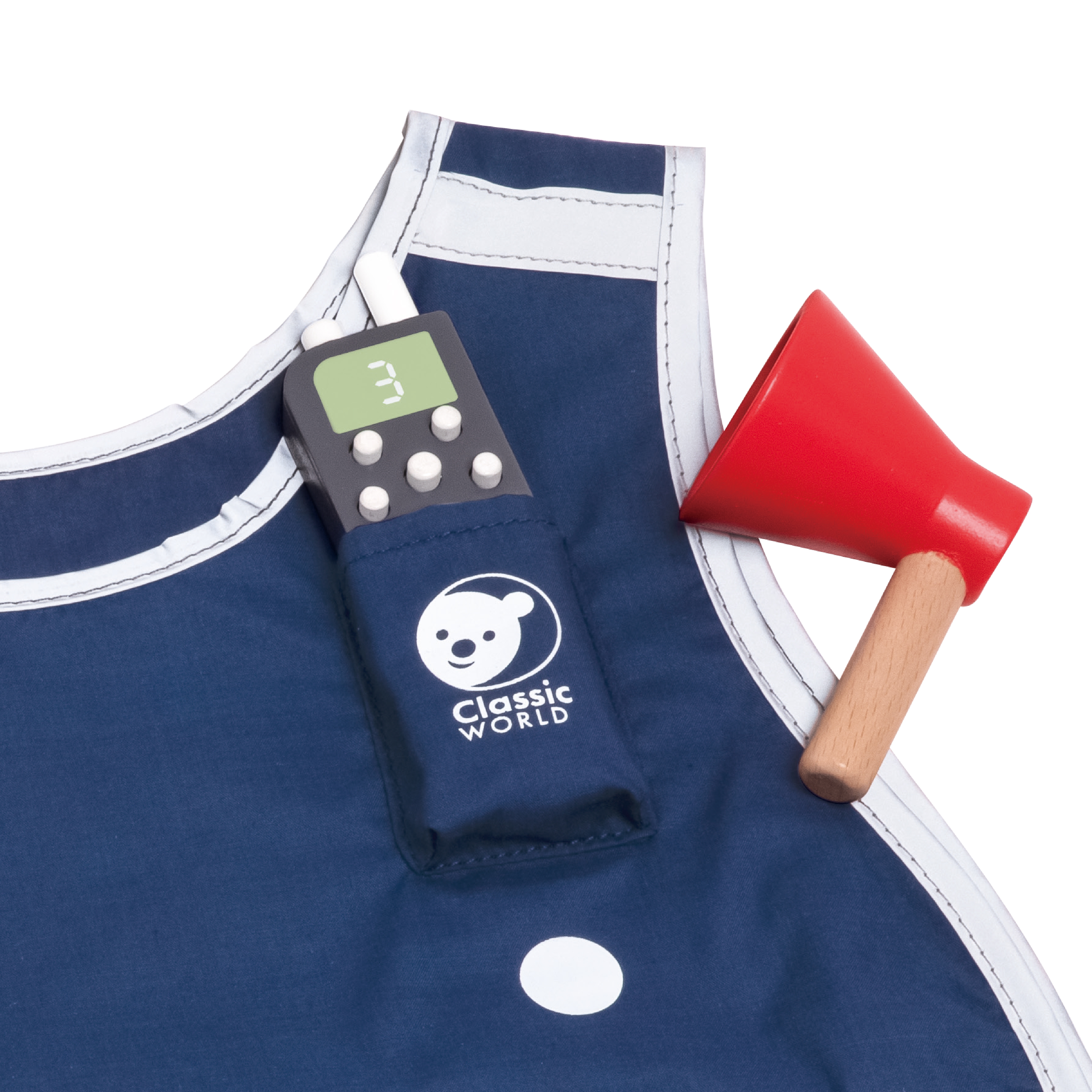 Little firefighter set costume tools 8 pcs.