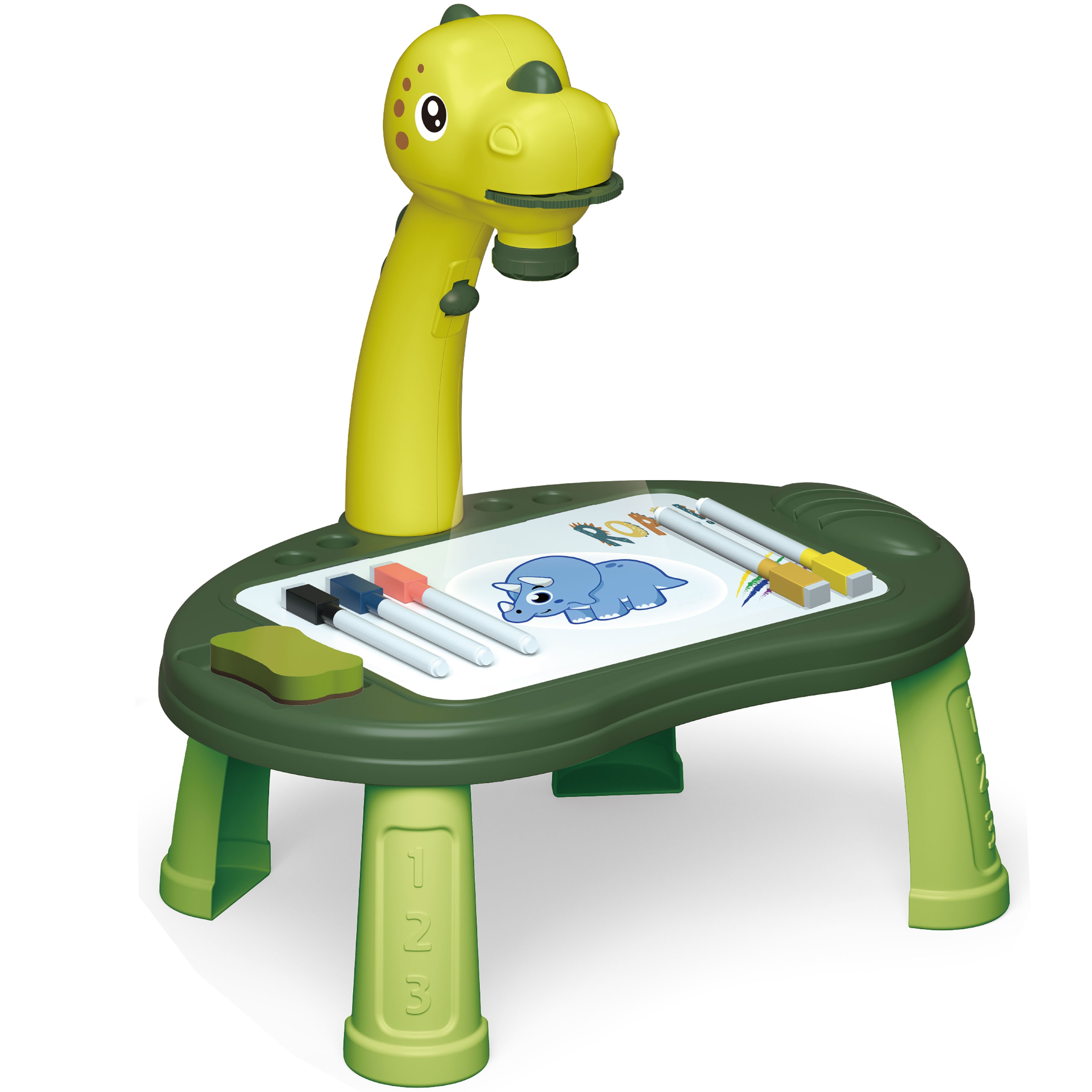 Tablica do rysowania projektor dinozaur 24 wzory + 2 gry