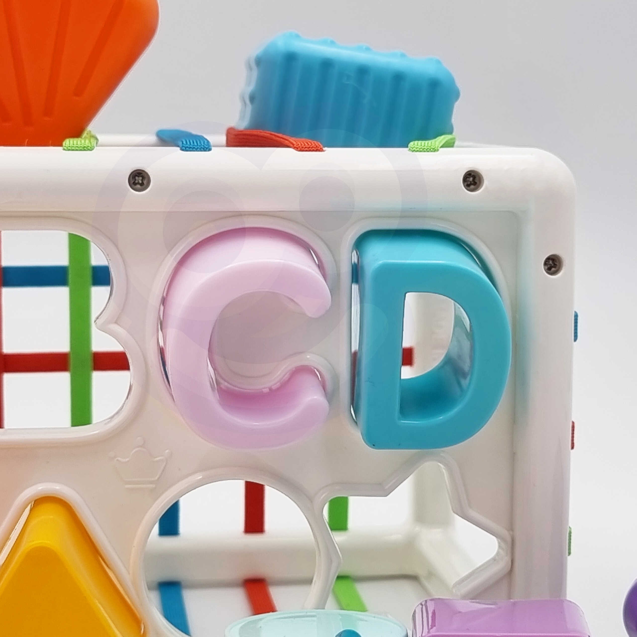 Elastyczna kostka sensoryczna sorter dla dzieci kolorowe kształty alfabet 15 el.