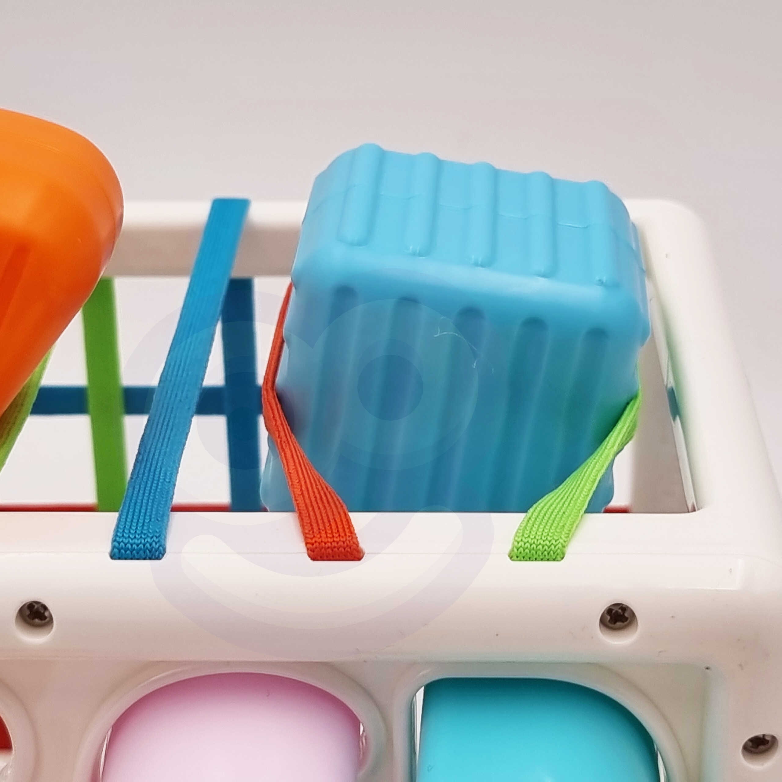 Elastyczna kostka sensoryczna sorter dla dzieci kolorowe kształty alfabet 15 el.