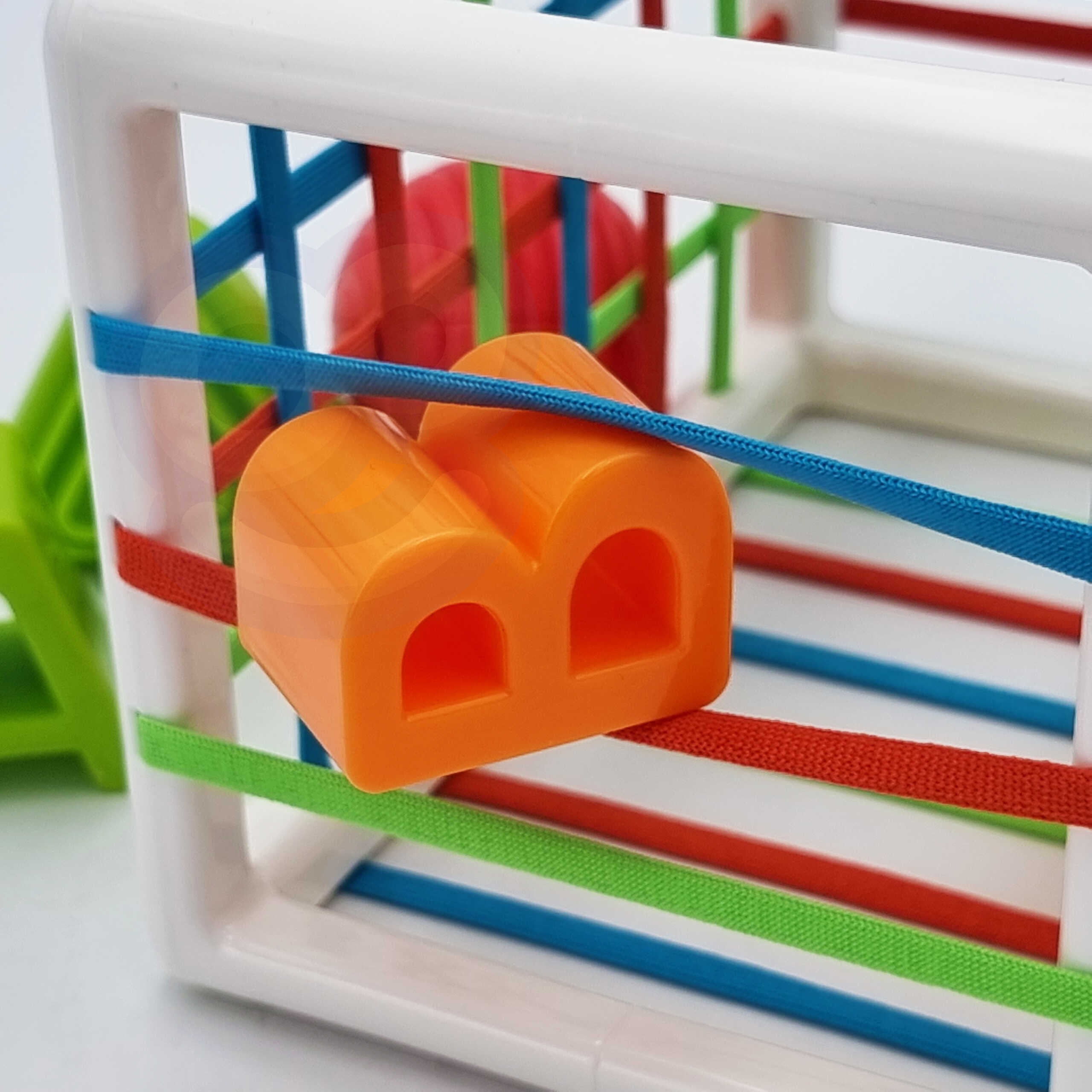 Elastyczna kostka sensoryczna sorter dla dzieci kolorowe kształty alfabet 15 el.