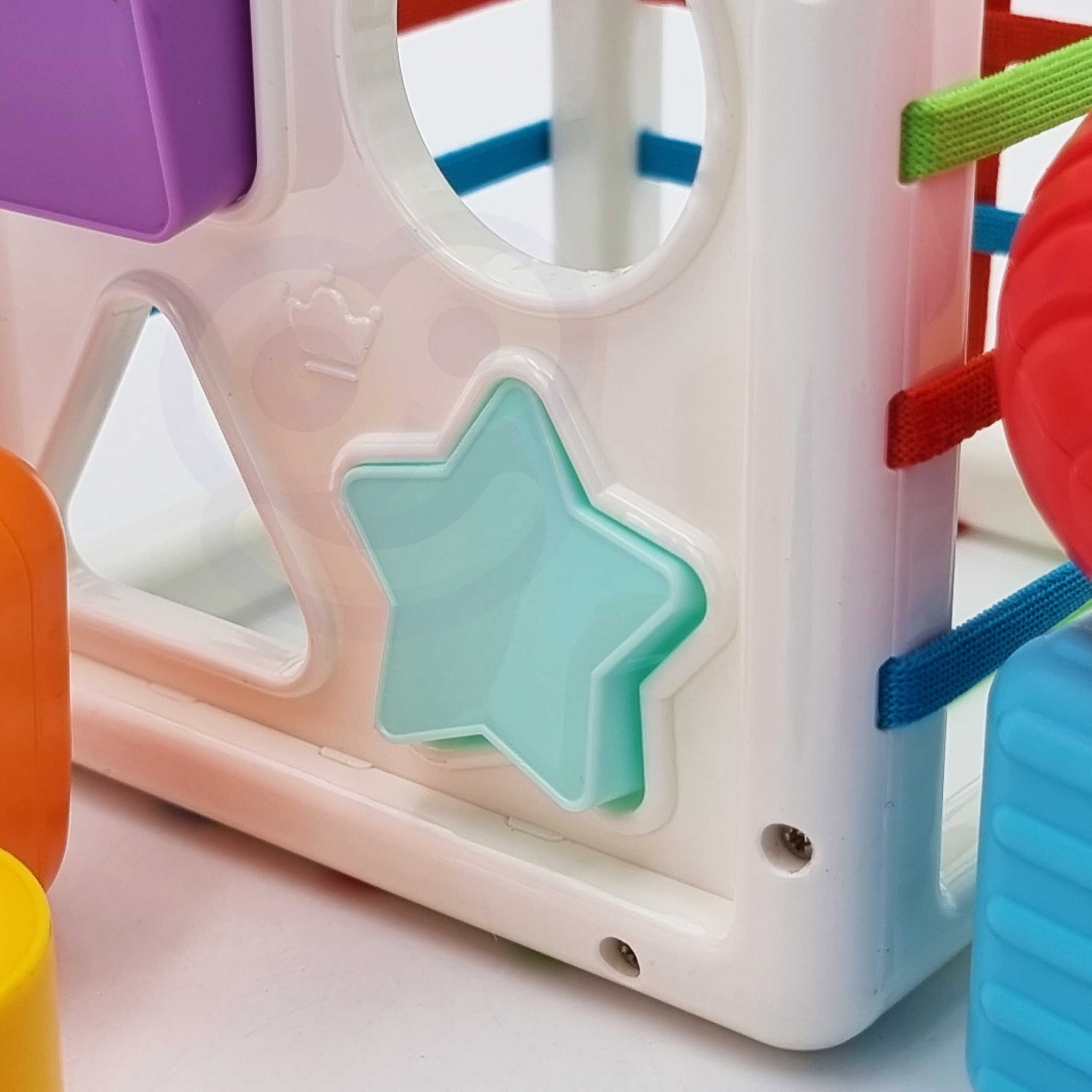 Elastyczna kostka sensoryczna sorter dla dzieci kolorowe kształty 11 el.