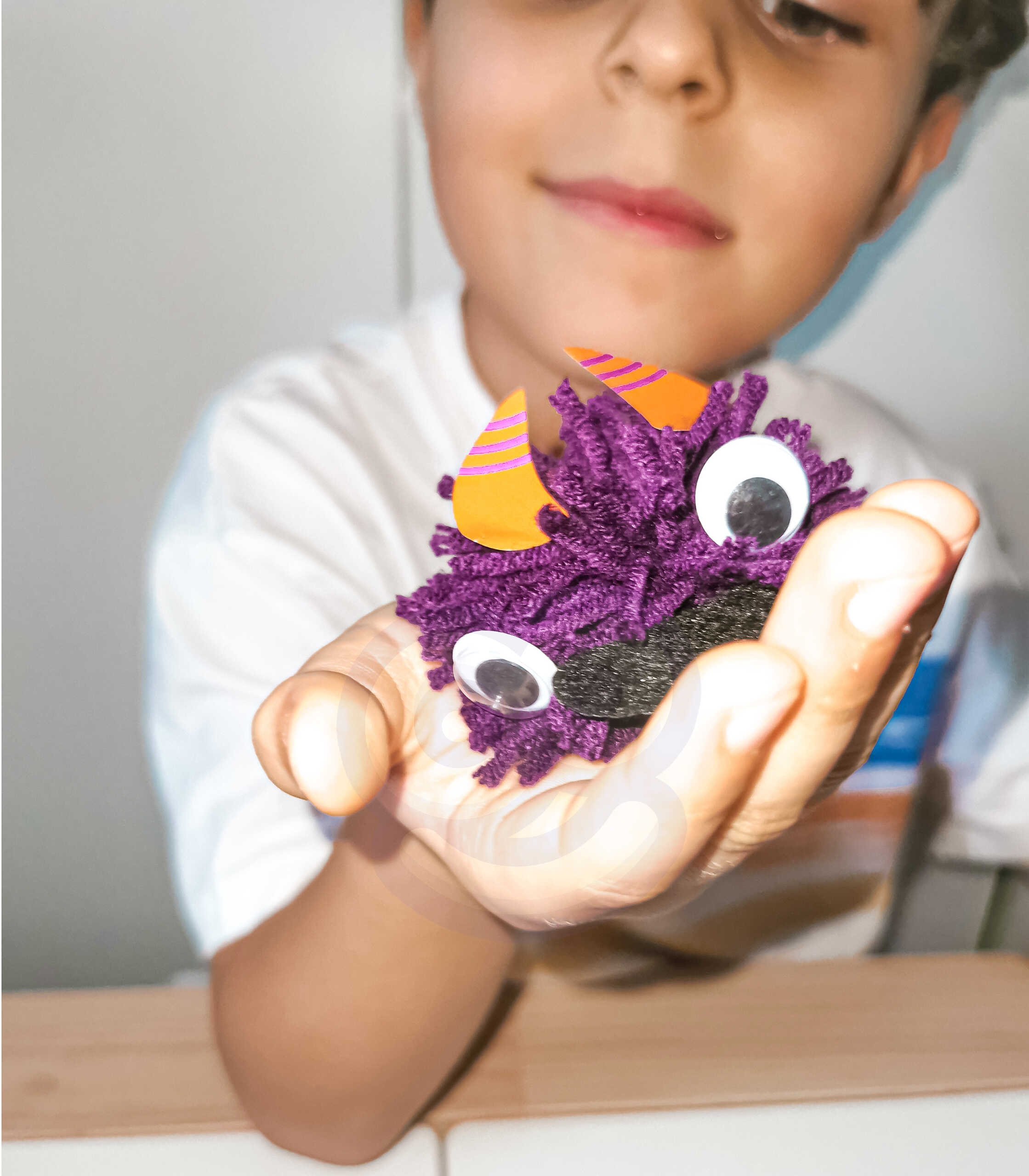 Zestaw kreatywny zrób potworka monster pom
