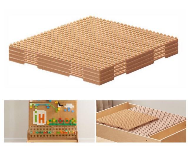 Drewniany stół edukacyjny + akcesoria stem wall + 563 klocków