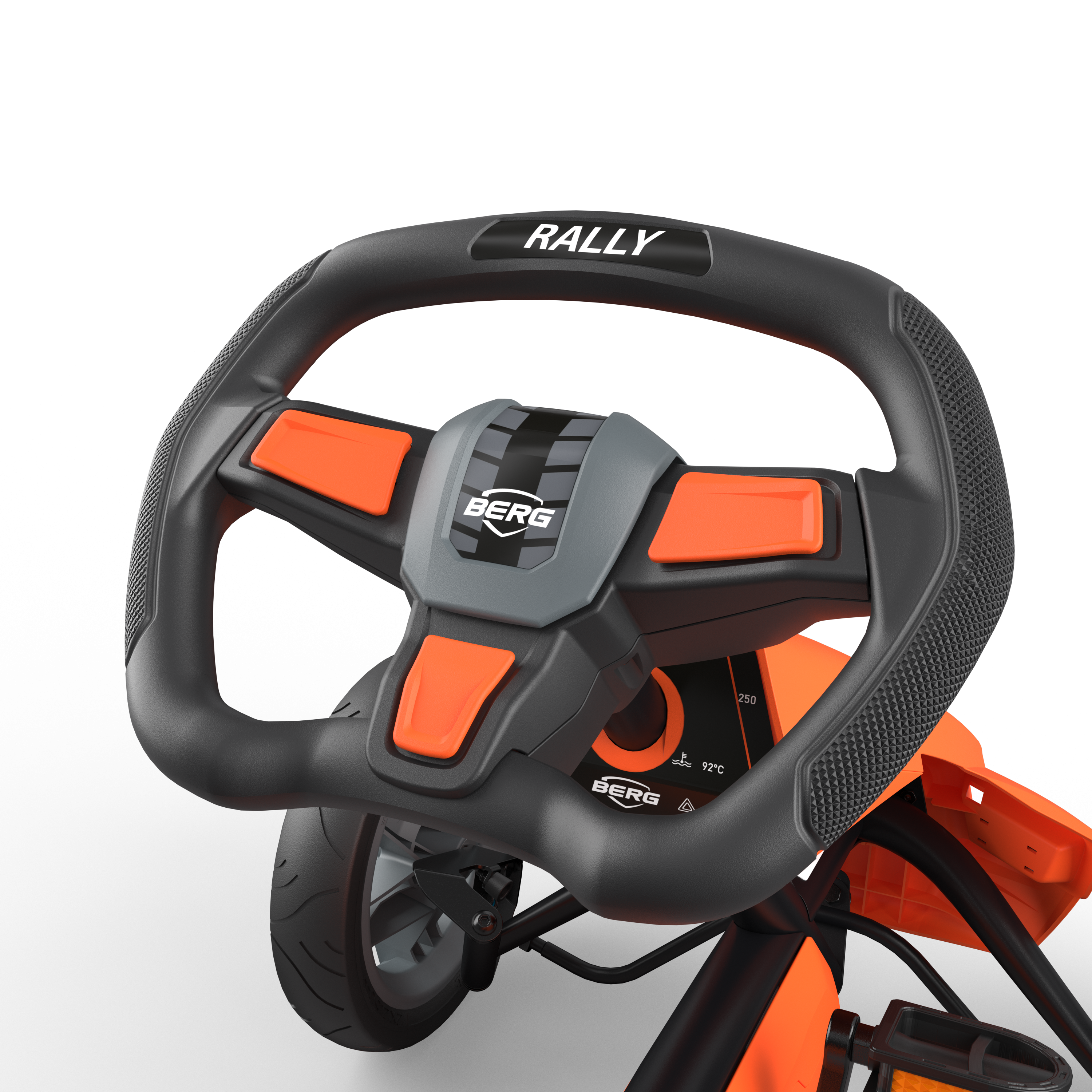 Gokart na pedały rally nrg orange bfr 4-12 lat do 60 kg
