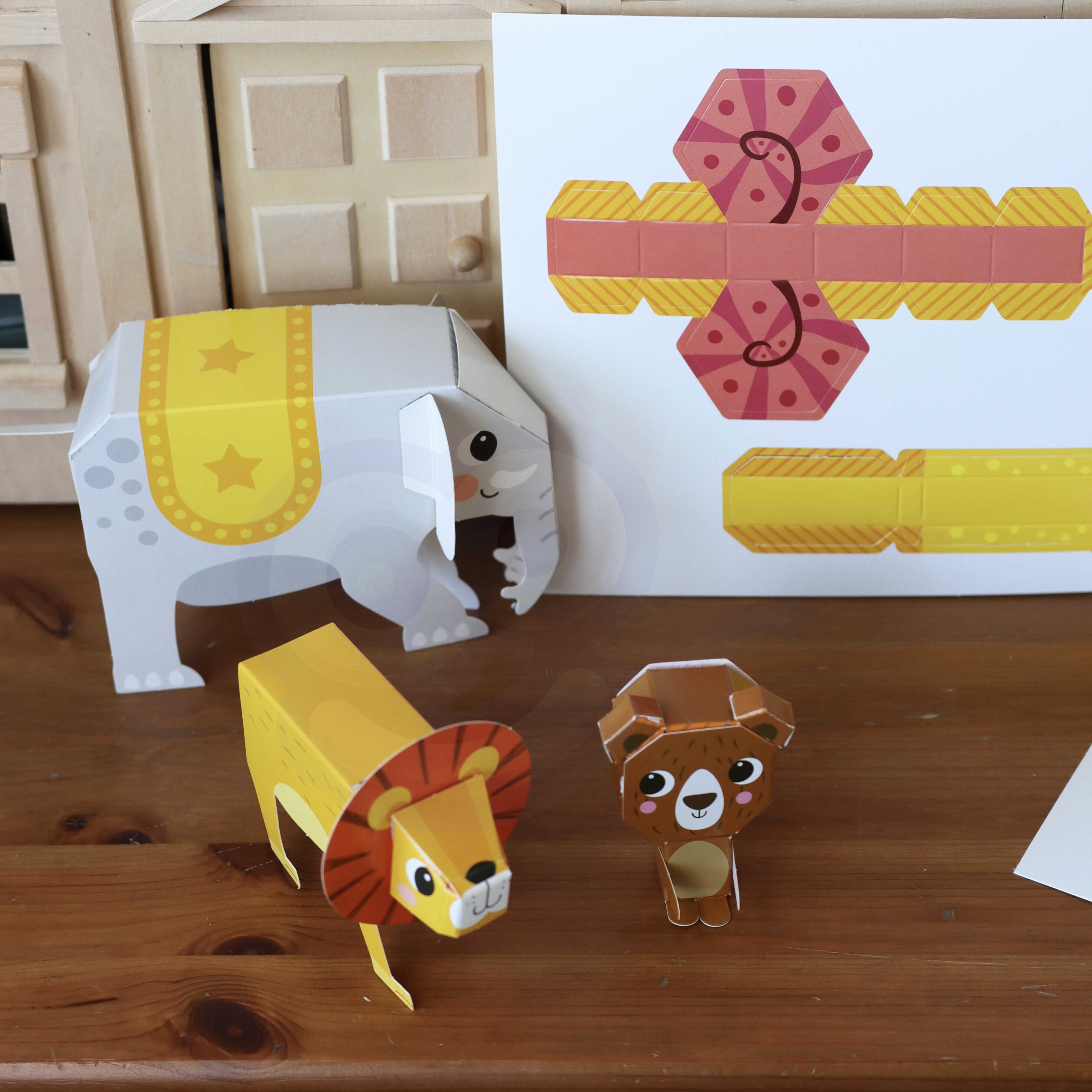 Zestaw kreatywny origami 3d zrób to sam 10 zwierzaków