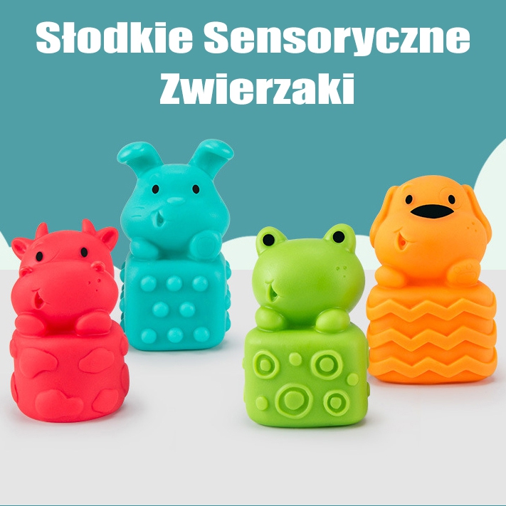 WOOPIE BABY Sensory Puzzles Squeeze Puzzle Sound Learning to Count 20 el.