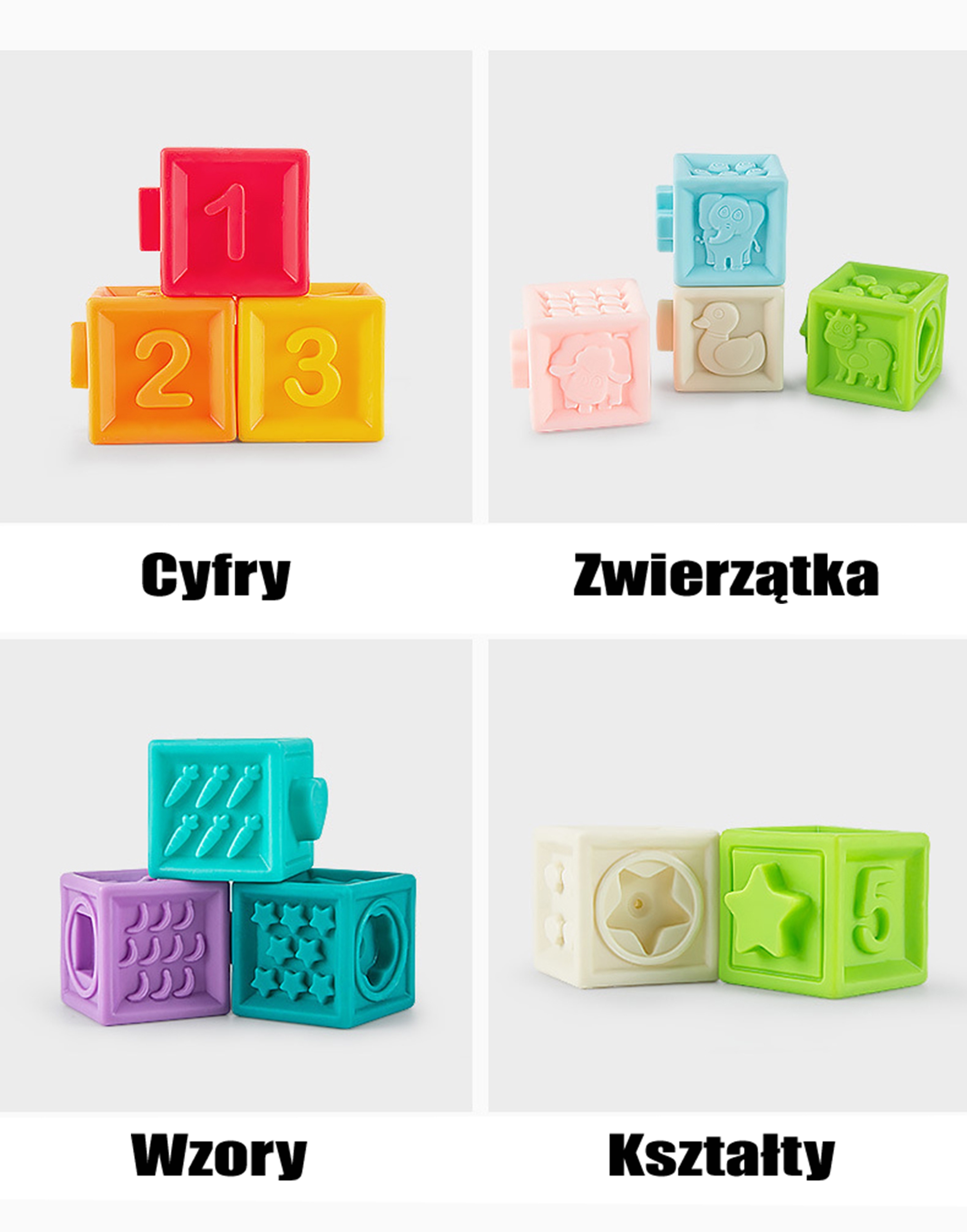 Sensory puzzles squeeze puzzle sound learning to count 20 el.