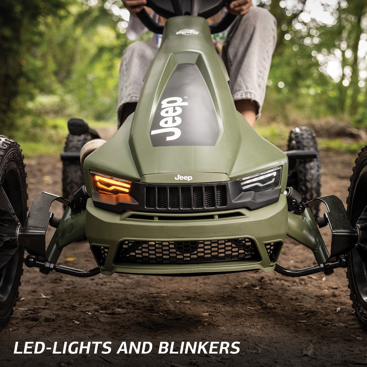 Gokart na pedały rally jeep® cherokee bfr 4-12 lat do 60 kg