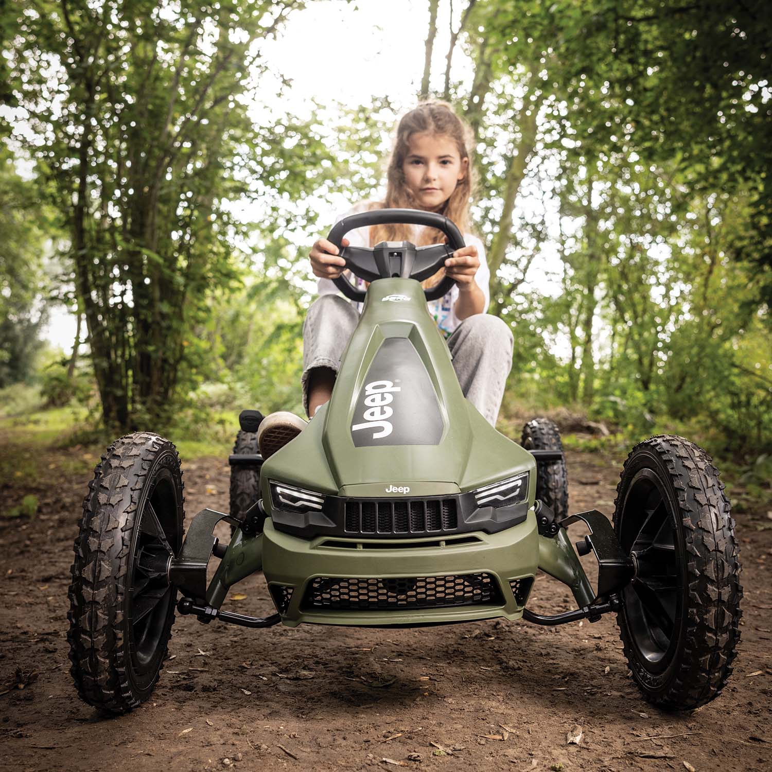 Gokart na pedały rally jeep® cherokee bfr 4-12 lat do 60 kg