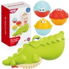 WOOPIE Crocodile and Fish bath toy 3 pcs.