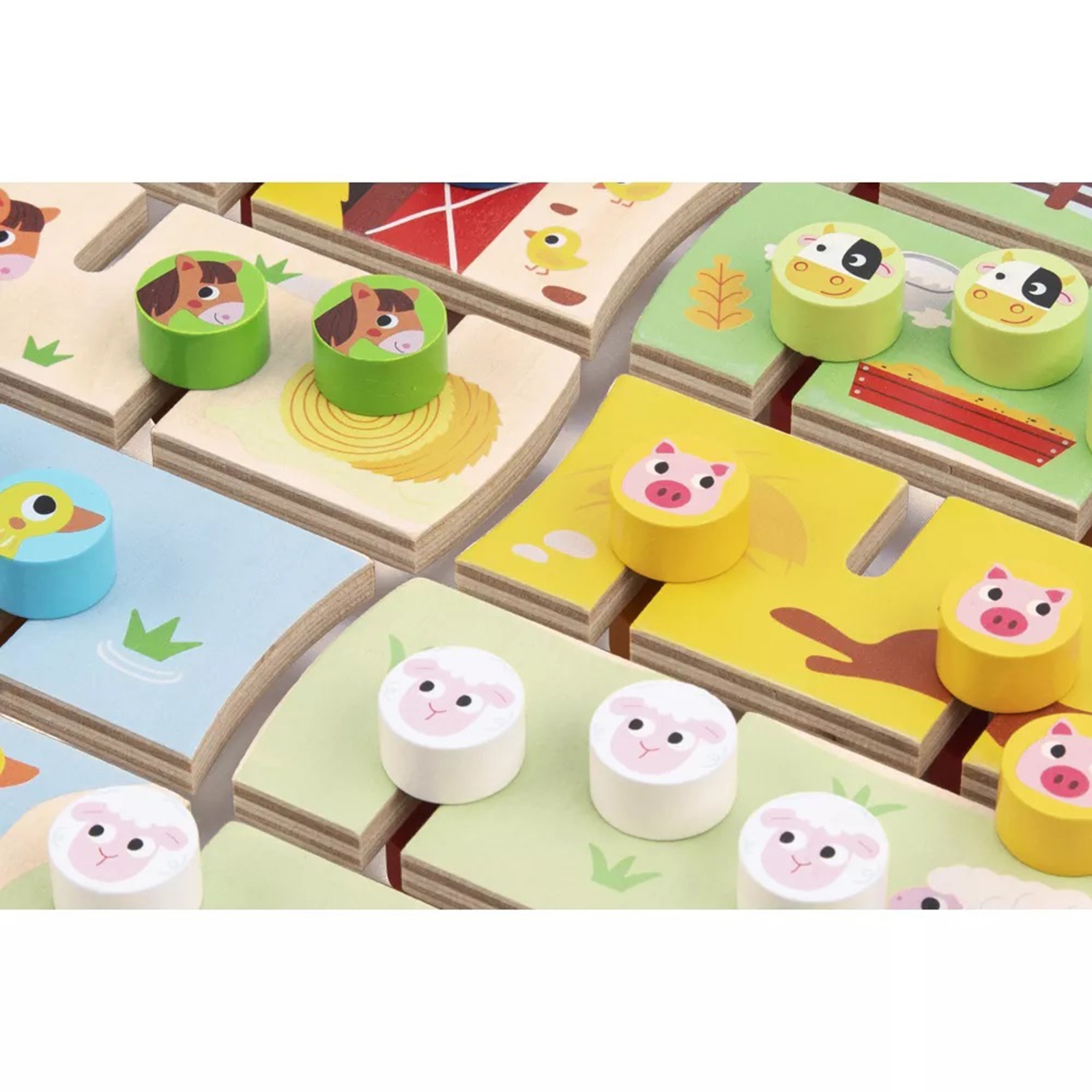 Interaktywna tablica edukacyjna sorter montessori zwierzątka i alfabet
