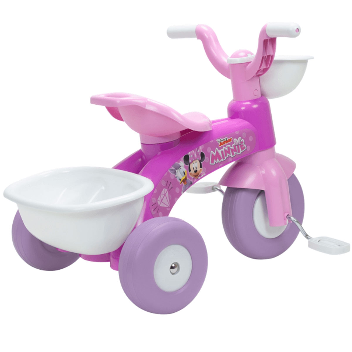 Rowerek trójkołowy różowy dla dzieci myszka minnie
