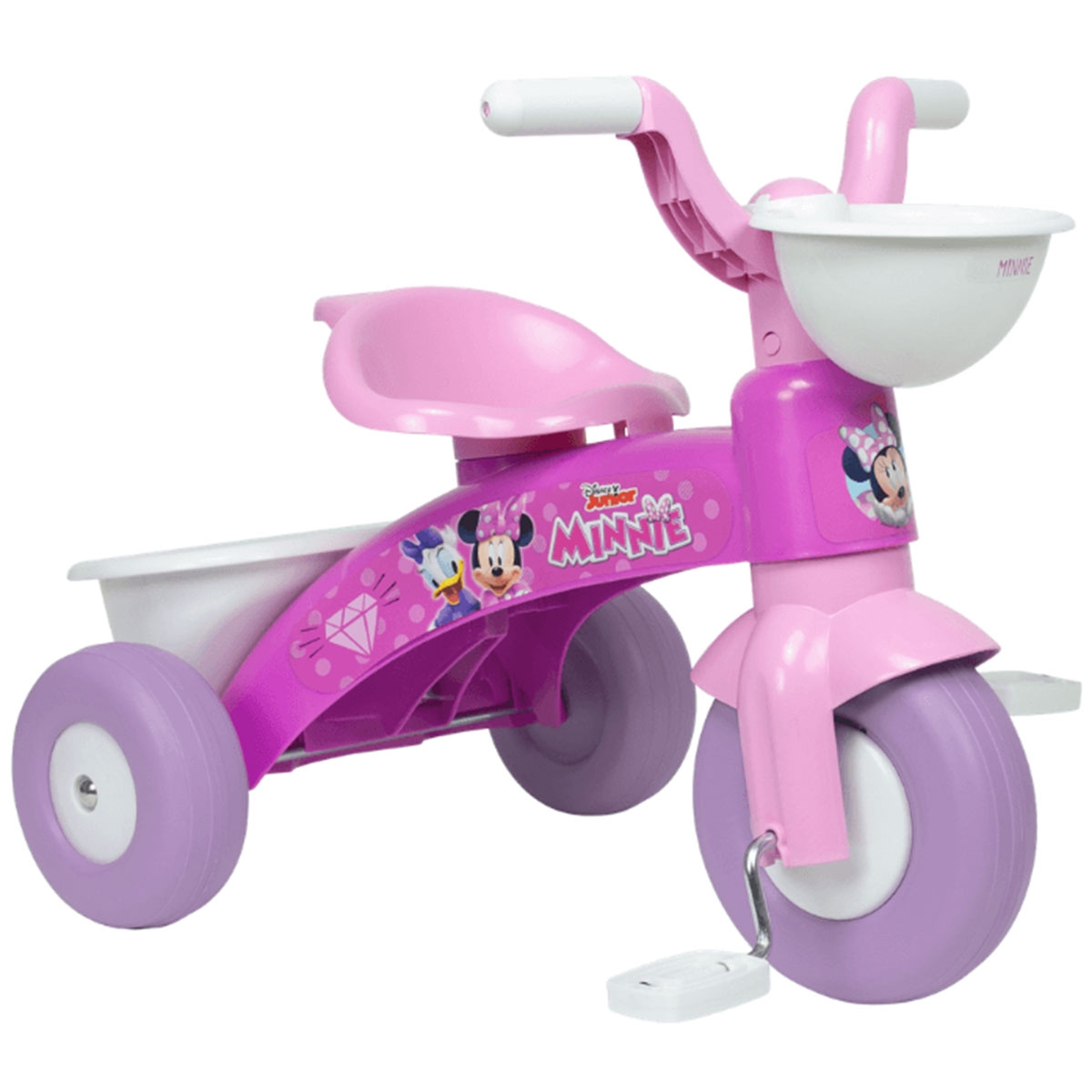 Rowerek trójkołowy różowy dla dzieci myszka minnie