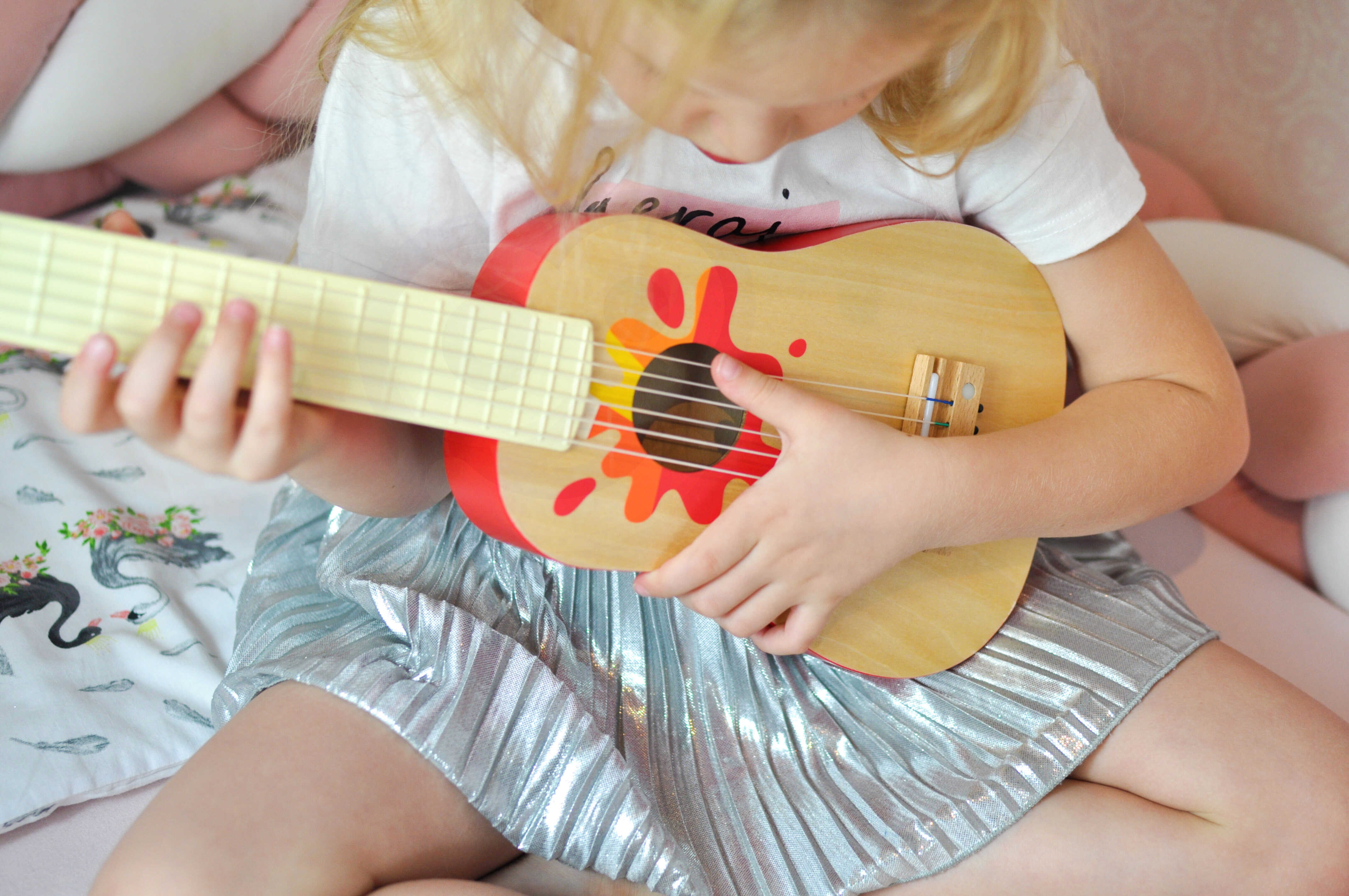 Drewniana gitara dla dzieci akustyczna