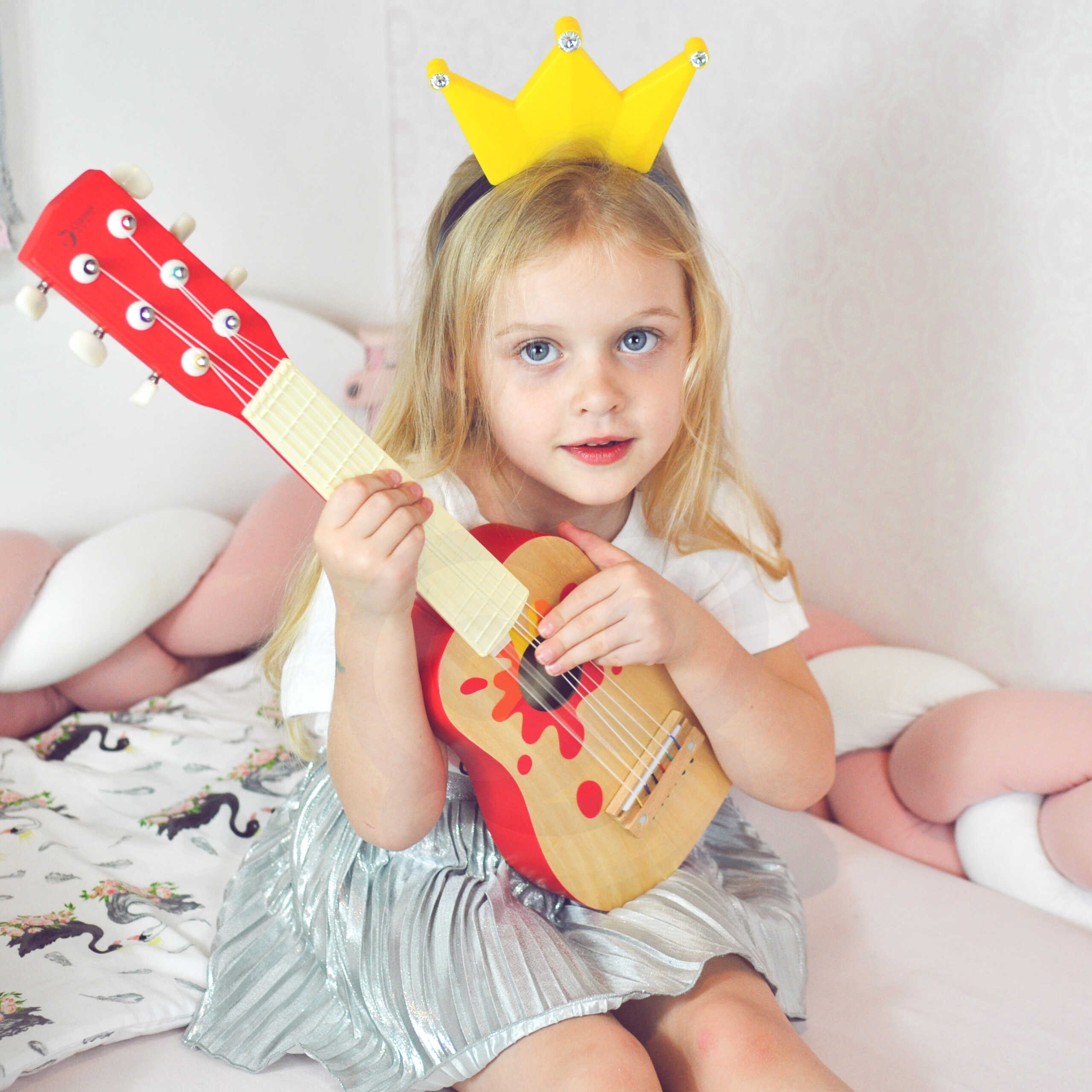 Drewniana gitara dla dzieci akustyczna
