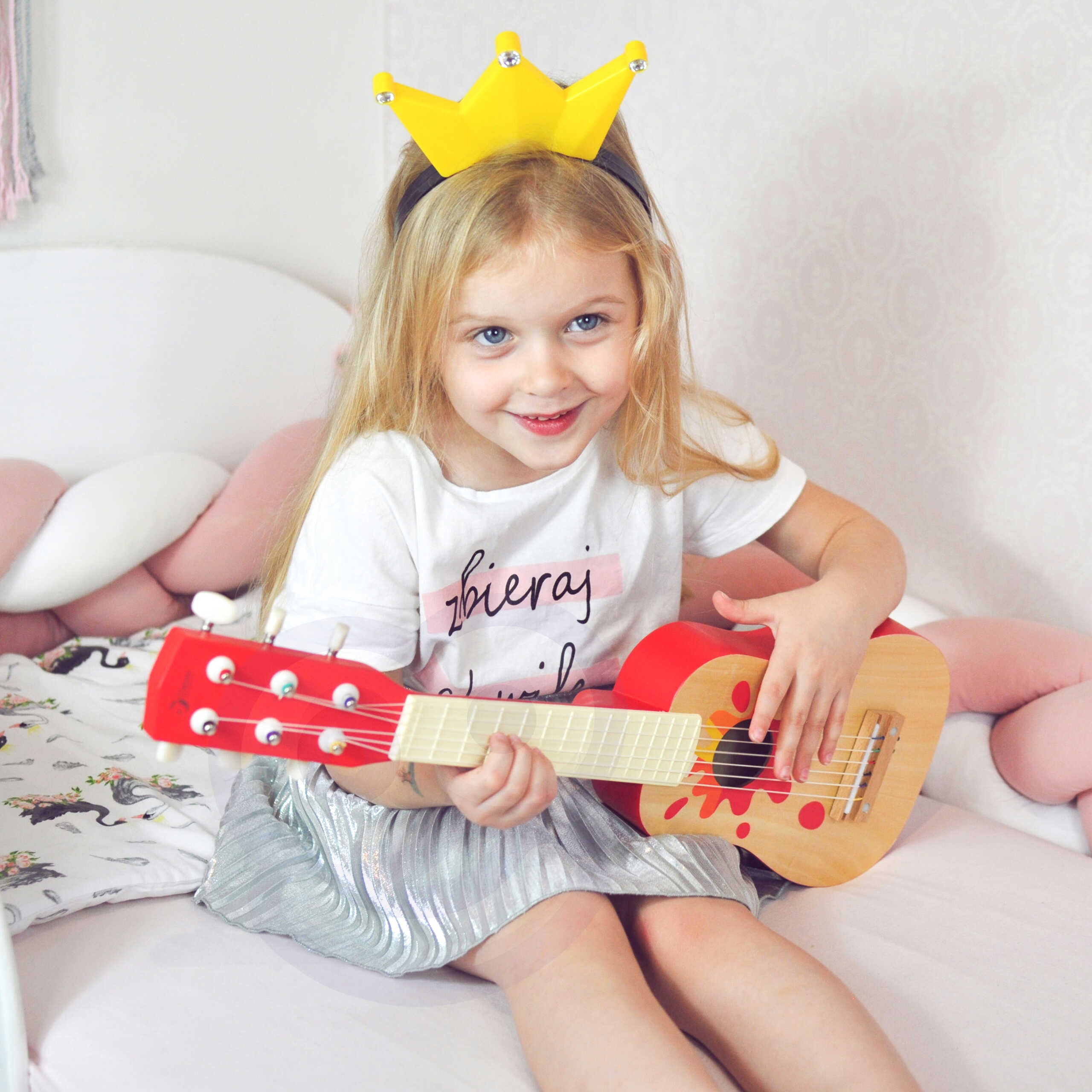 Drewniana gitara dla dzieci akustyczna