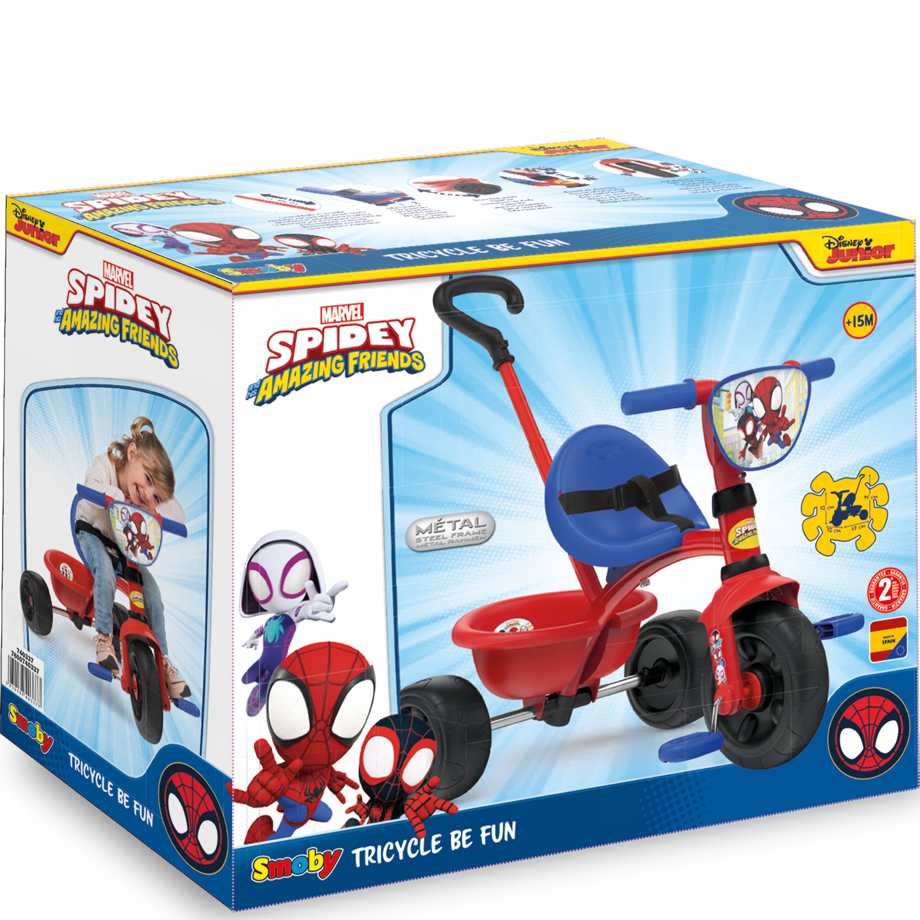 🔍 Kluczowe cechy rowerka trójkołowego Spidey Be Fun