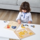 VIGA Drewniane Puzzle Montessori Słoń z Pinezkami