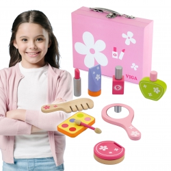 Viga Toys Wooden Makeup Set Toilette Cosmetic Bag