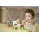 Drewniane kostki logiczne Viga Toys Farma 9 elementów