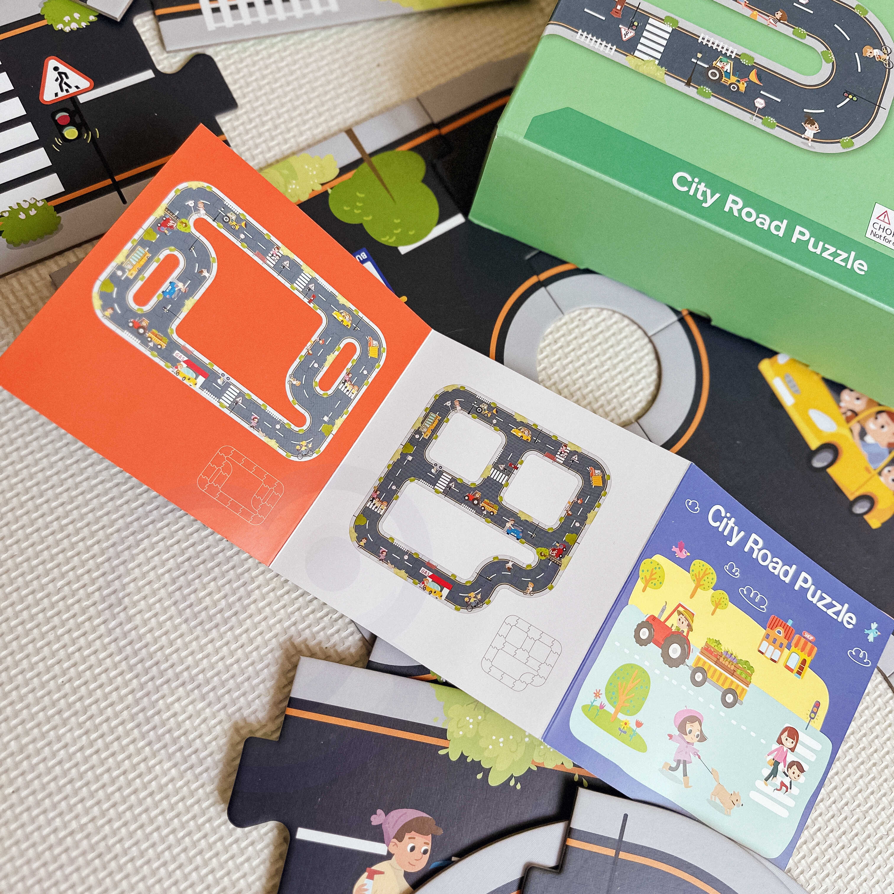 Droga puzzle dla dzieci autostrada makieta 21 el. certyfikat fsc