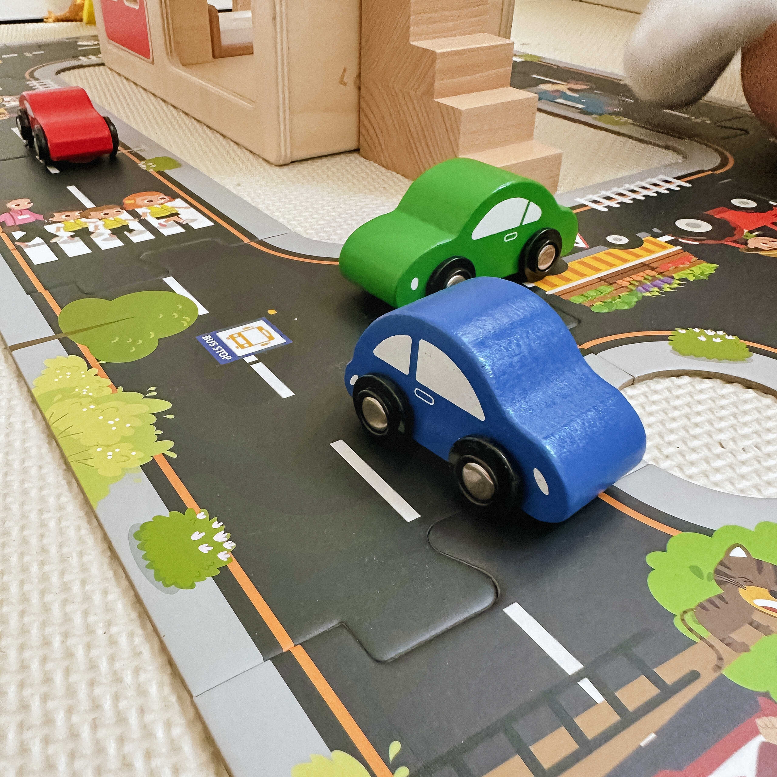 Droga puzzle dla dzieci autostrada makieta 21 el. certyfikat fsc