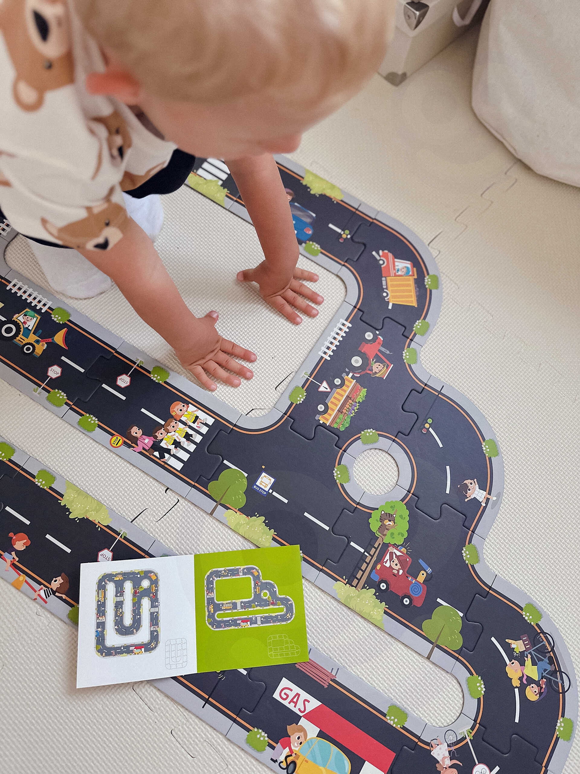 Droga puzzle dla dzieci autostrada makieta 21 el. certyfikat fsc