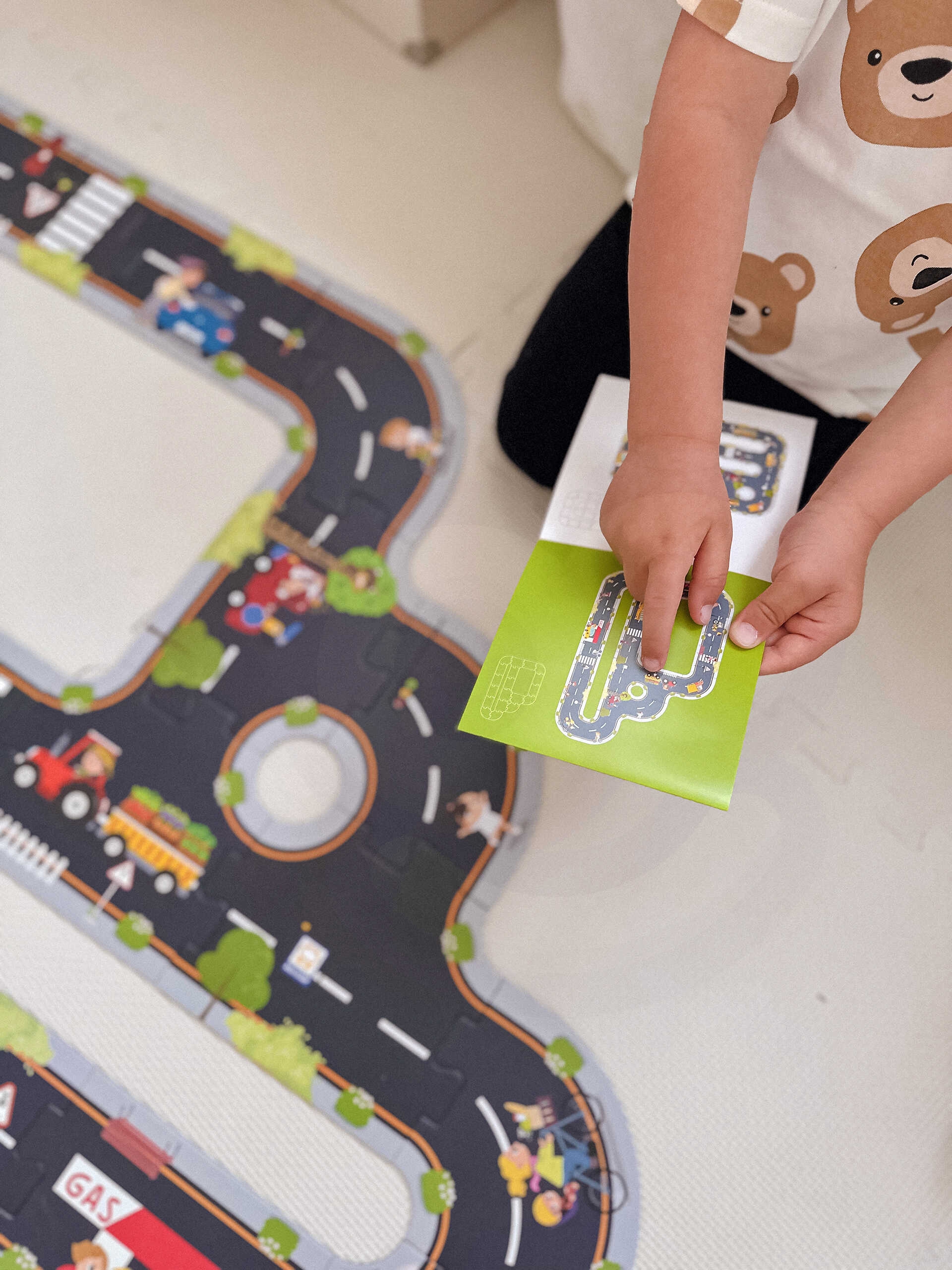 Droga puzzle dla dzieci autostrada makieta 21 el. certyfikat fsc