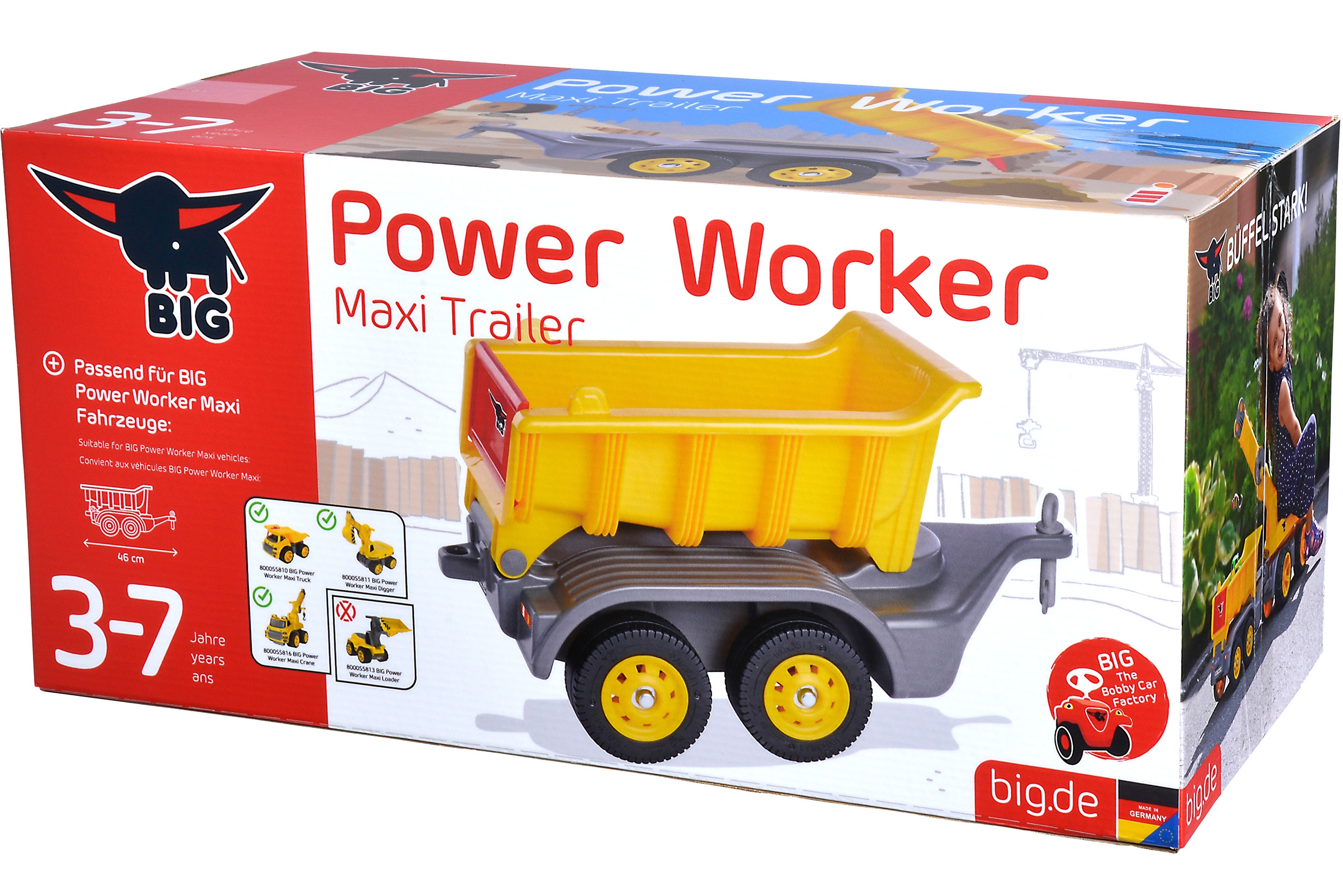 Przyczepka do jeździków power worker maxi ruchoma platforma