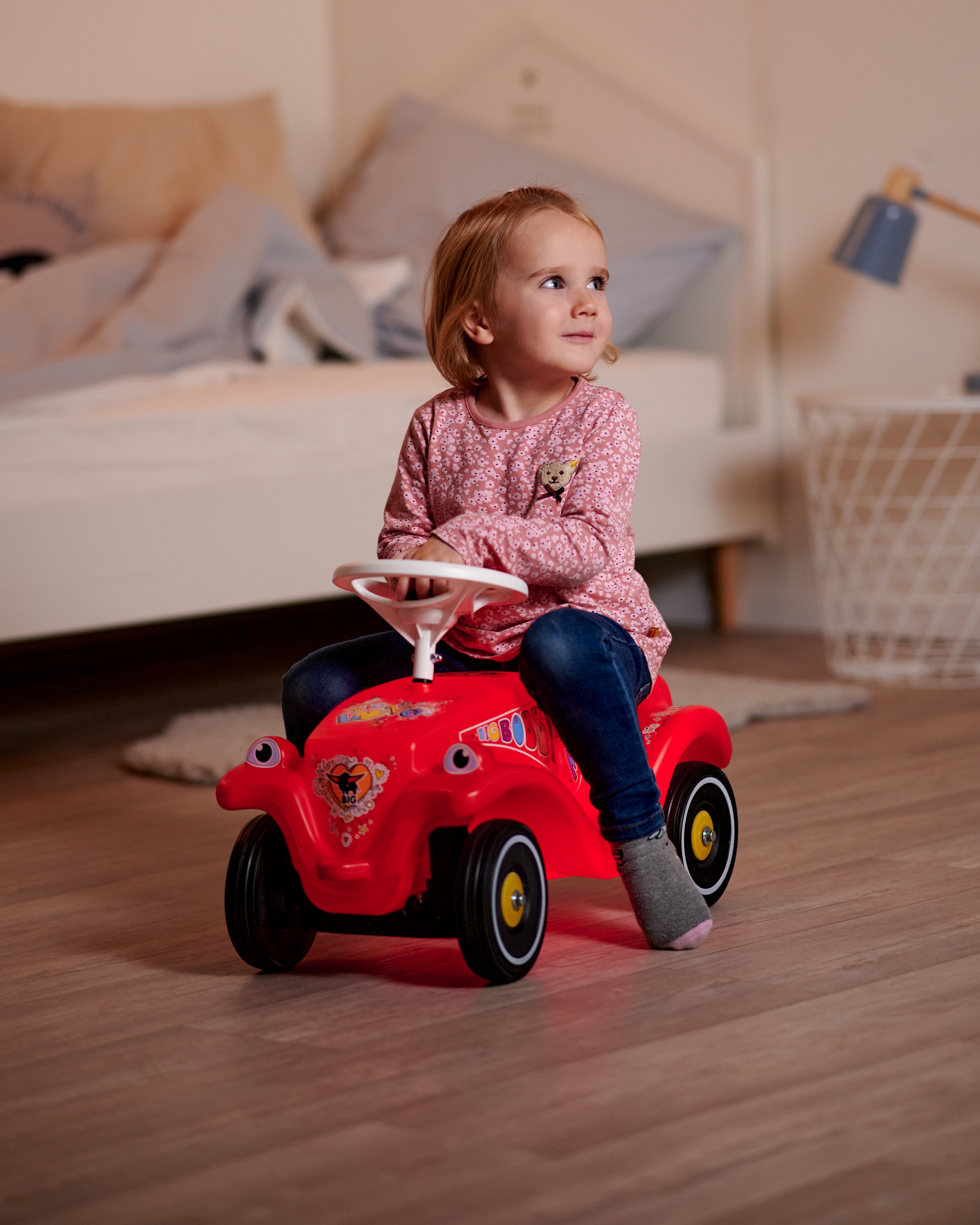Jeździk bobby car classic z klaksonem świecący