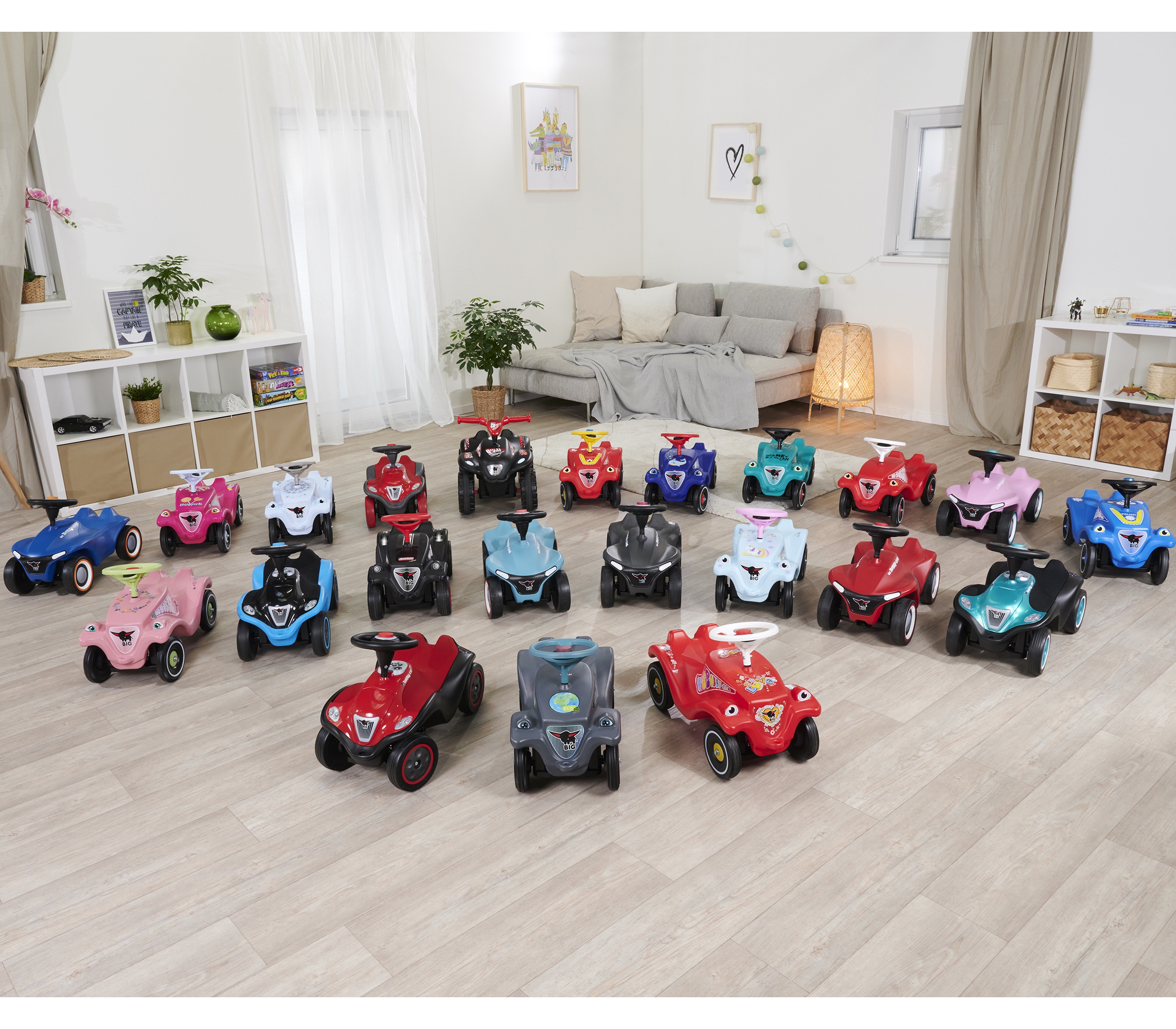 Jeździk next blue bobby car z klaksonem i światłami