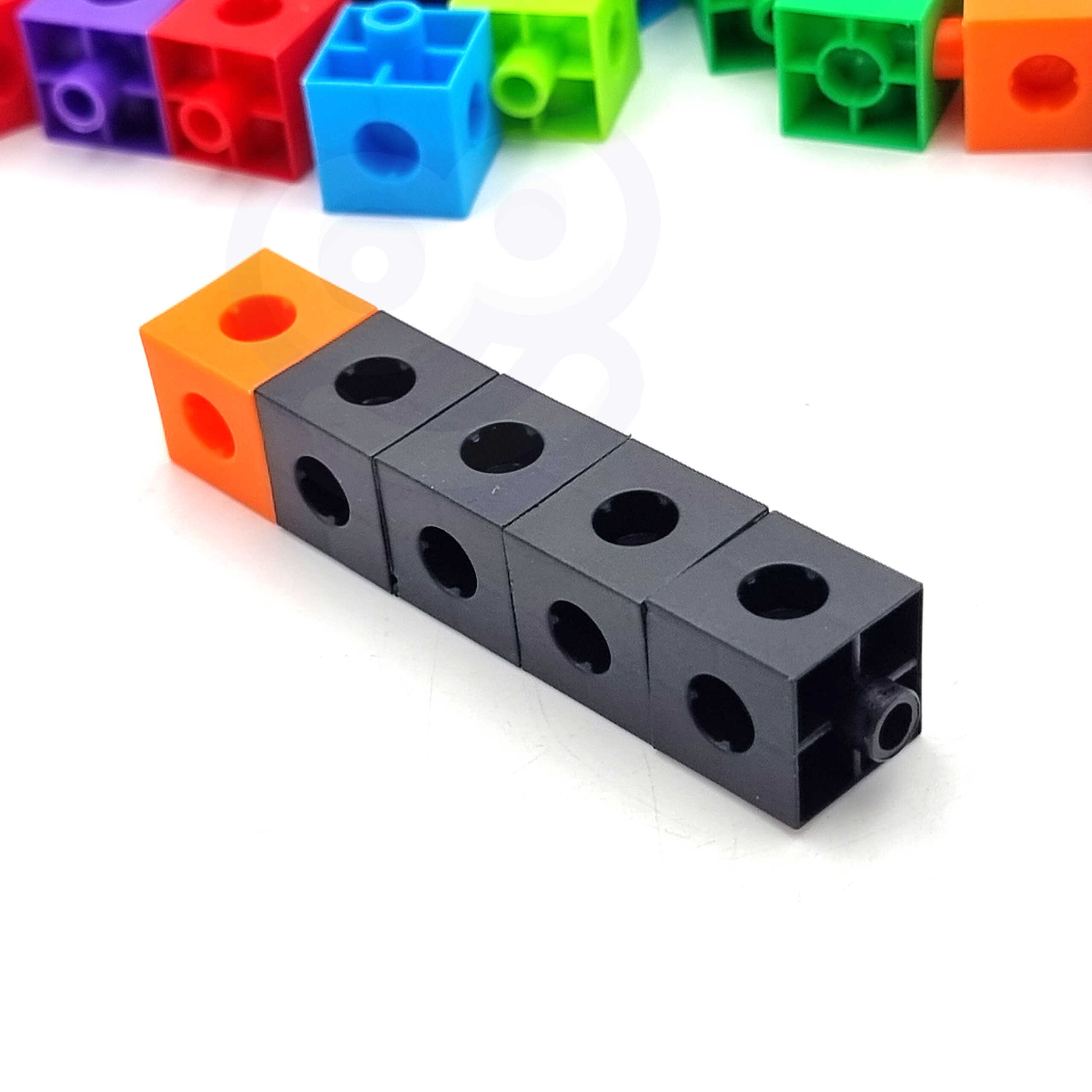 Gra układanka matematyczna klocki konstrukcyjne + wzory 148 el.