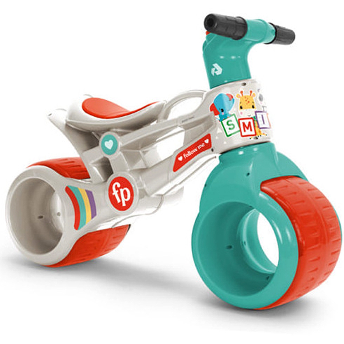 Jeździk rowerek biegowy fisher price szerokie koła