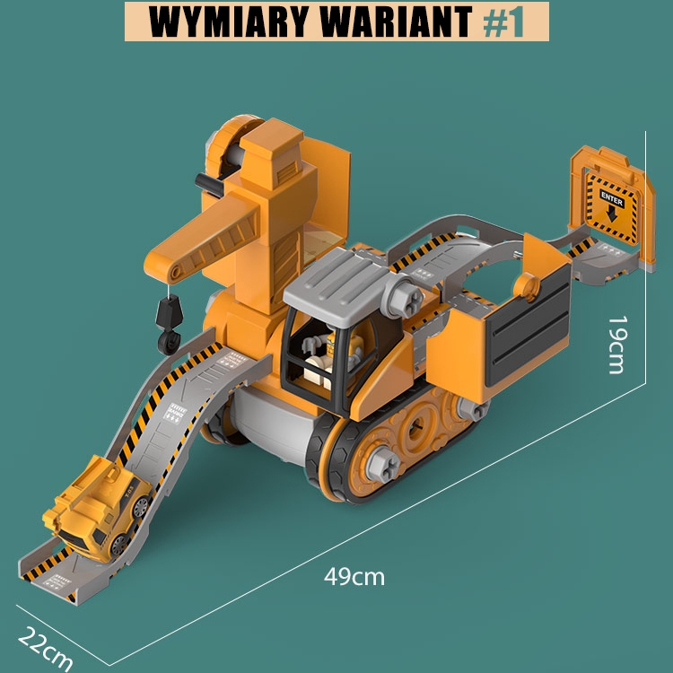 Mega plac budowy 5w1 zestaw xxl do skręcania diy