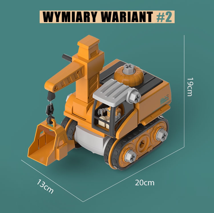 Mega plac budowy 5w1 zestaw xxl do skręcania diy