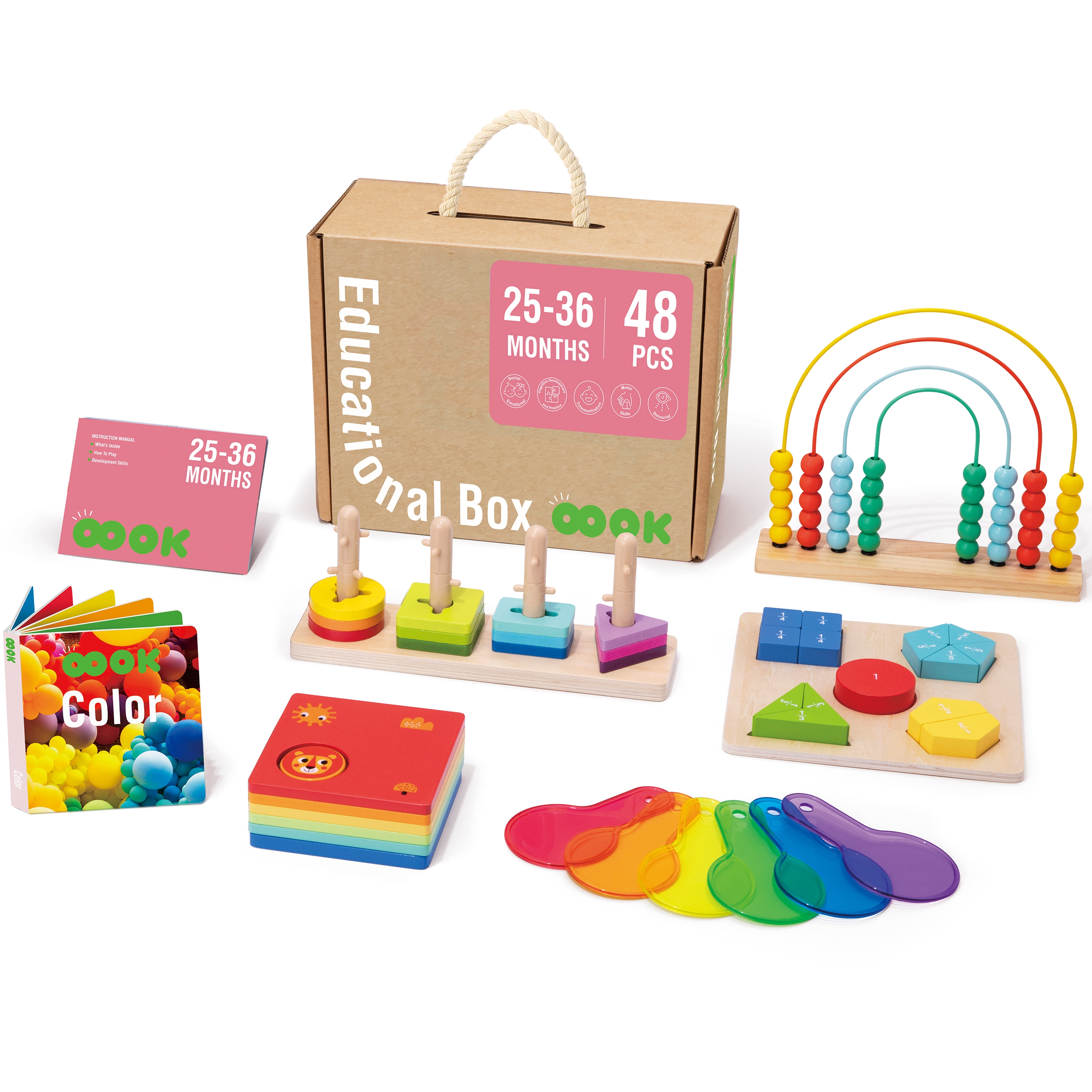 Box pudełko xxl montessori edukacyjne 6w1 sensoryczne 25-36 mies