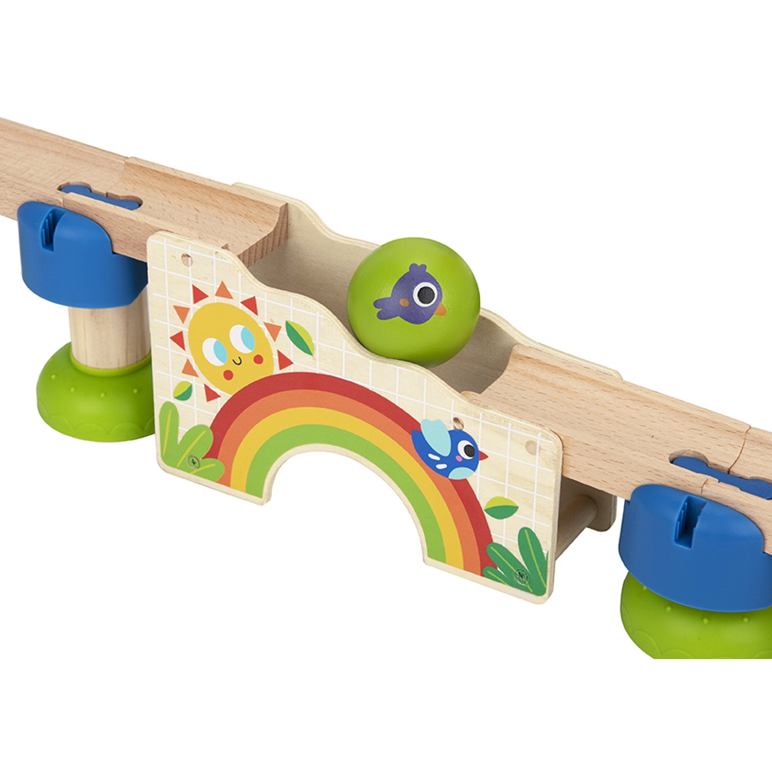 Drewniany muzyczny tor kulkowy kulodrom 44 el. - 10 z 13