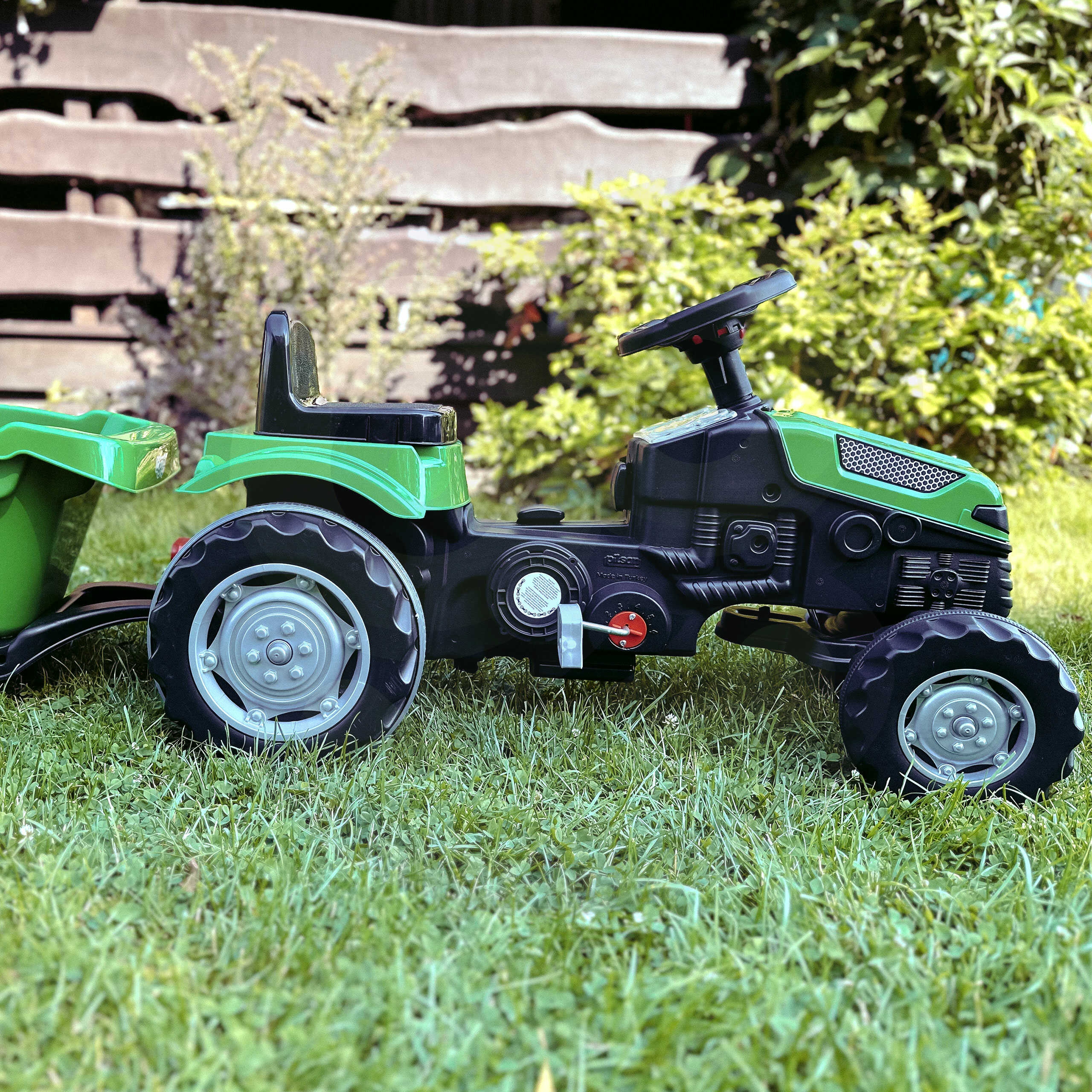 WOOPIE Traktor na Pedały Farmer GoTrac MAXI z Przyczepą Ciche Koła