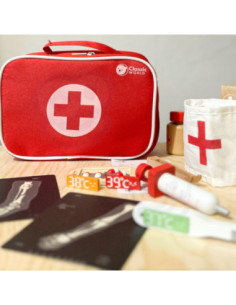 CLASSIC WORLD Koffer des kleinen Doktors, 19-tlg. – Holzset 2