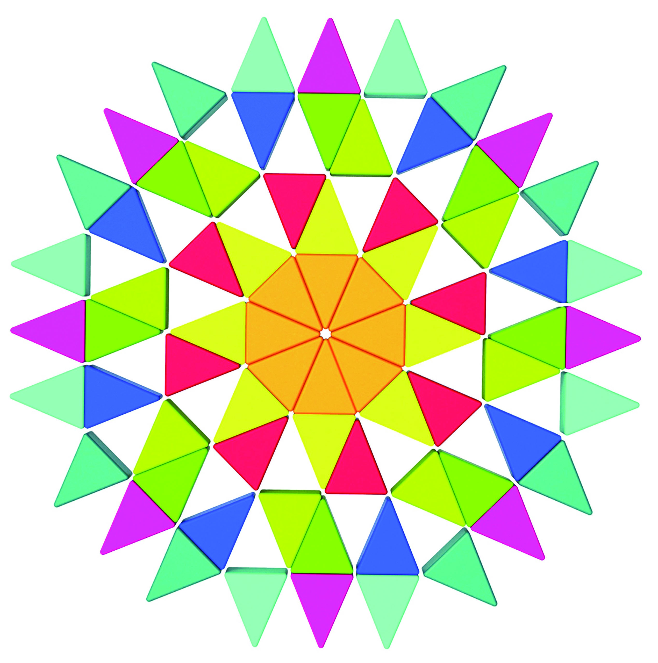 Puzzle ośmiokątne drewniana mozaika edukacyjna (73el.)