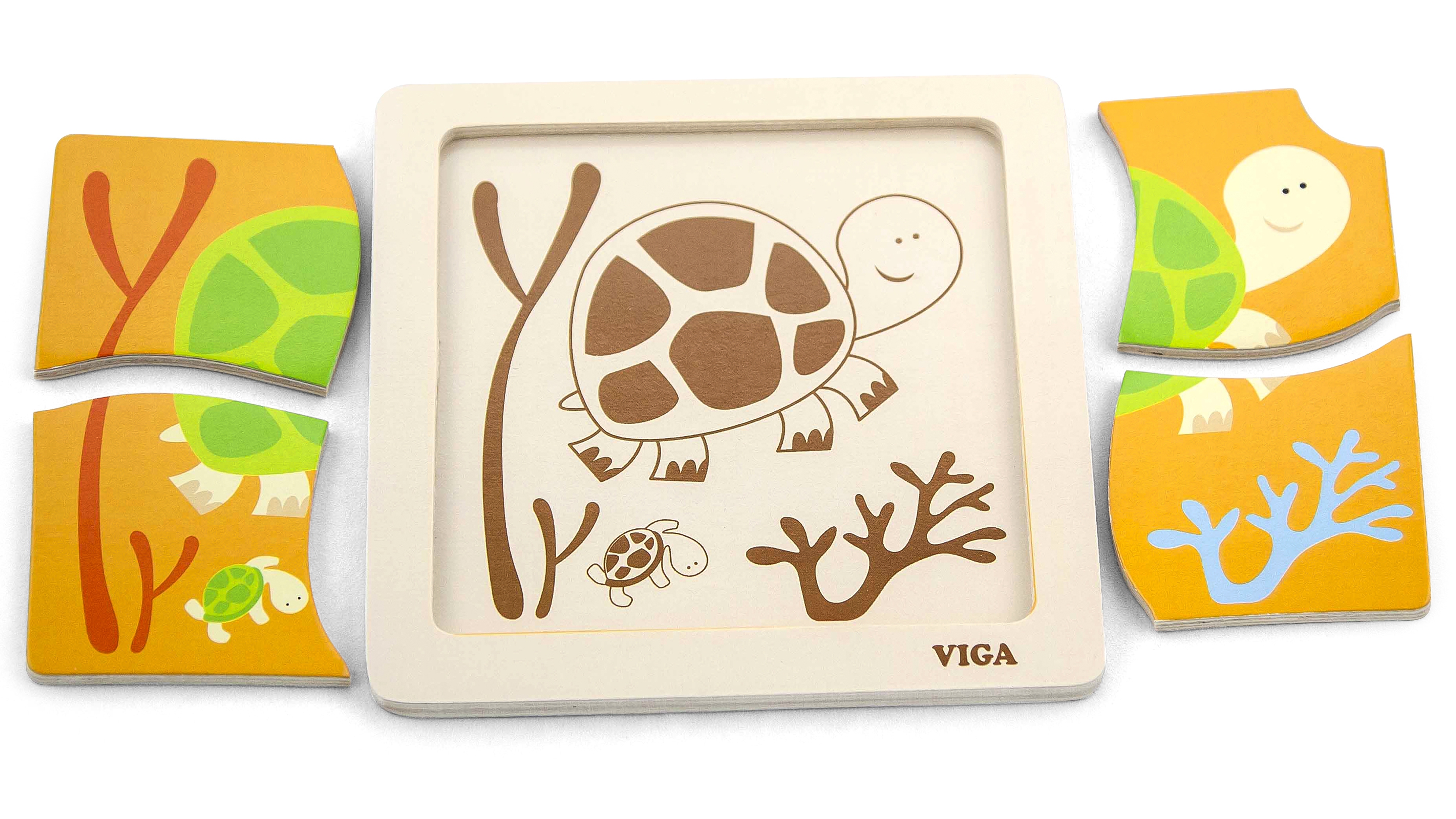 Puzzle drewniane 12 plansz po 4 puzzle w stojaku
