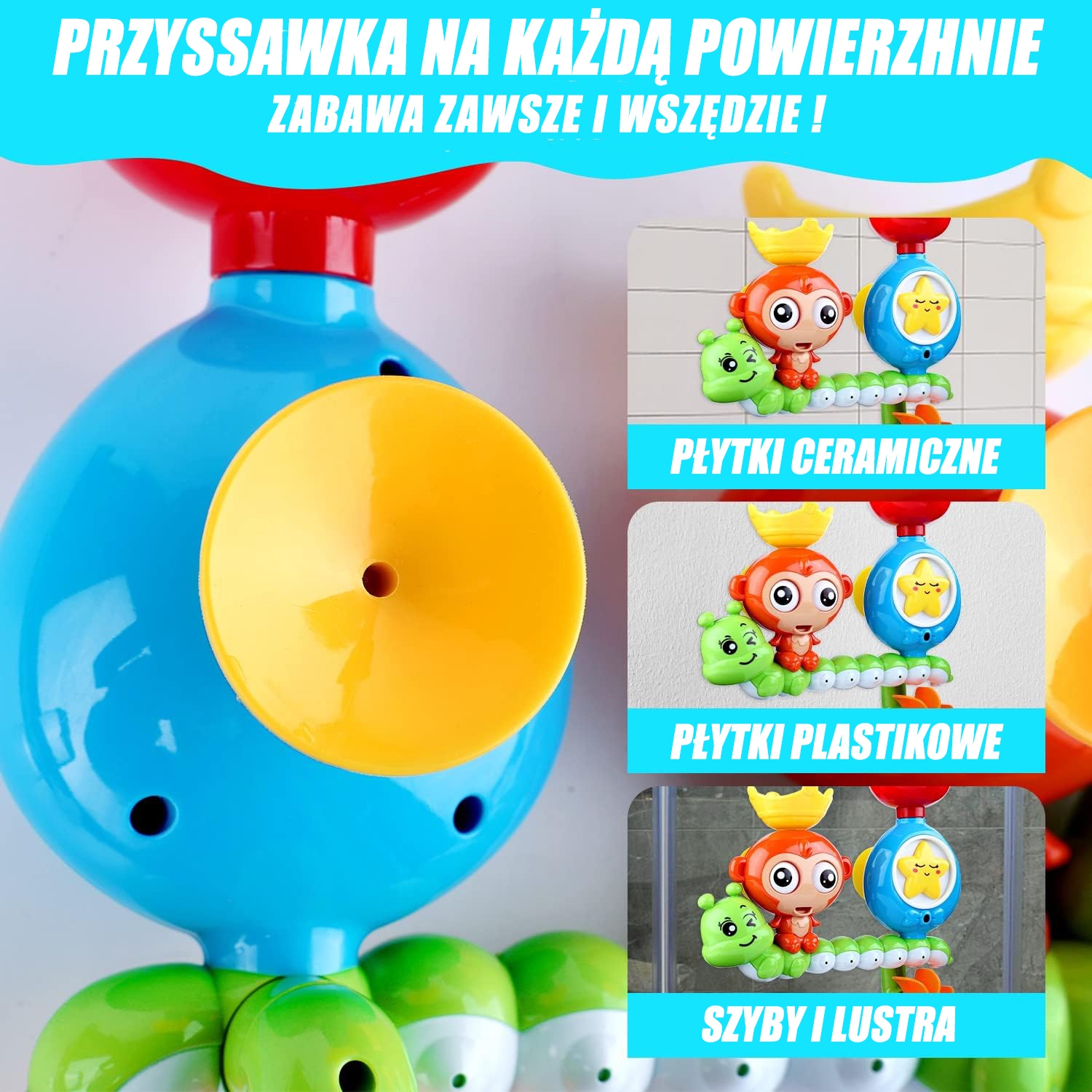 WOOPIE BABY Zabawka Wodna do Kąpieli Małpka + Kubeczek