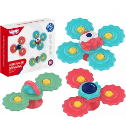 WOOPIE BABY Spinning Teether Spinner with Suction Cup Set of 3