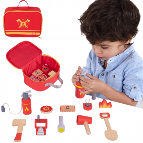 Tooky Toy Zestaw Małego Strażaka dla Dzieci 11 el.