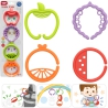 WOOPIE BABY Sensory Toy Infant Chews Fruit Pendants Chain 4 el.