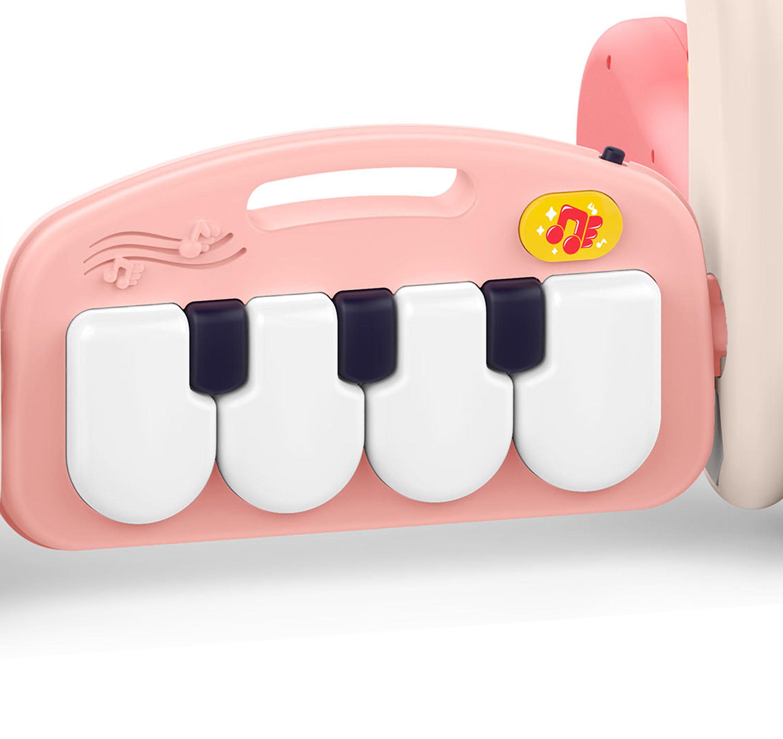 Mata z pałąkiem pchacz 2w1 pianinko