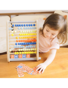 Drewniane Liczydło z działaniami matematycznymi Classic World 2